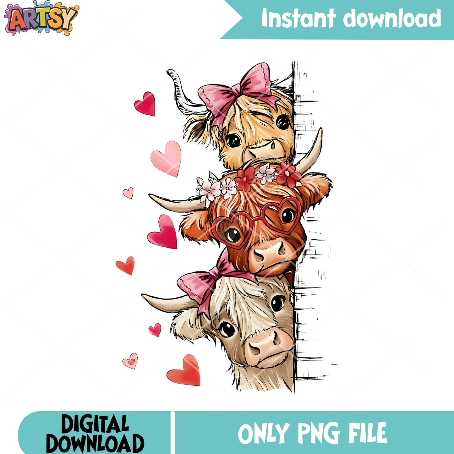 Cute cows png,valentine cow png,lovely things png