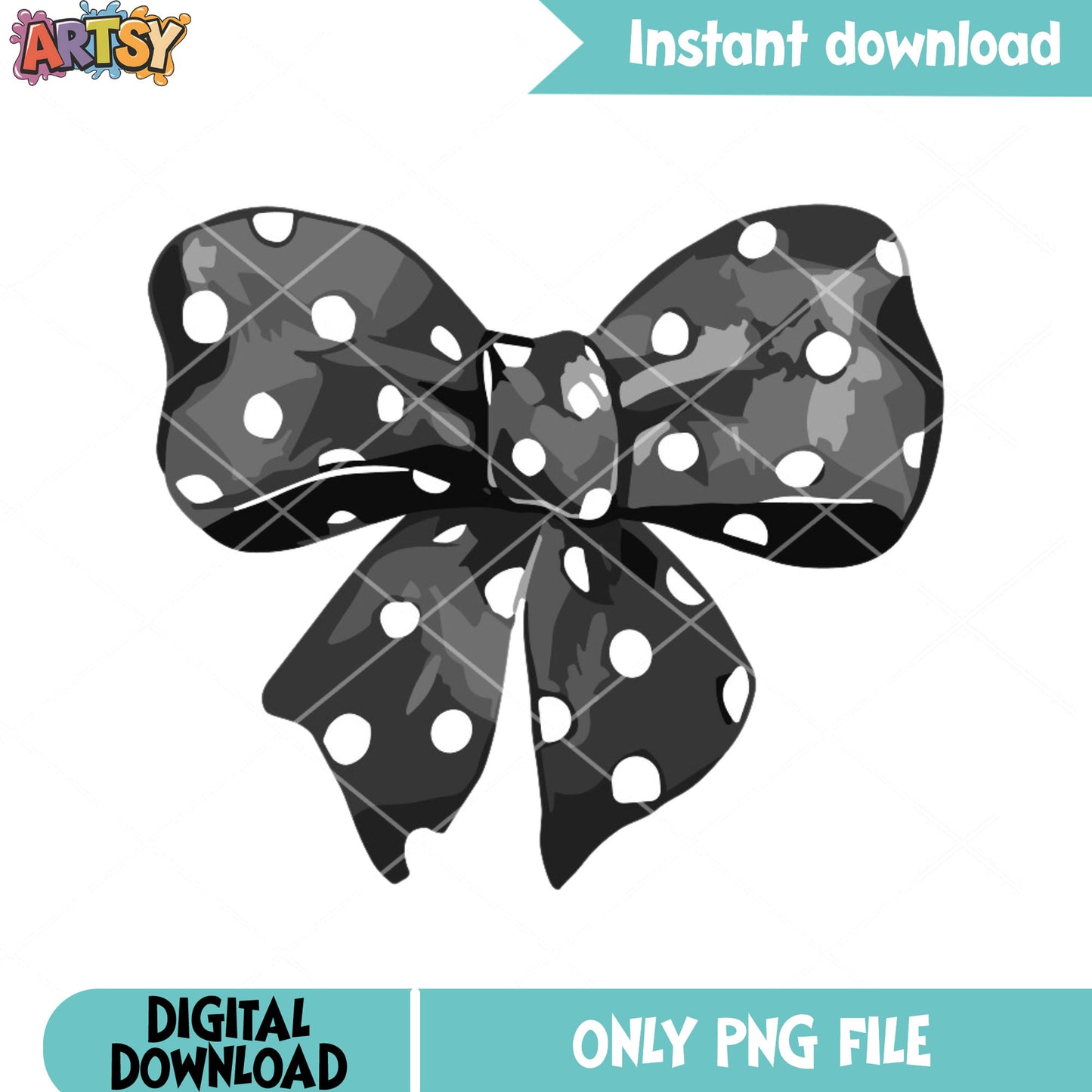 Decoration halloween png, black and white spot tie png