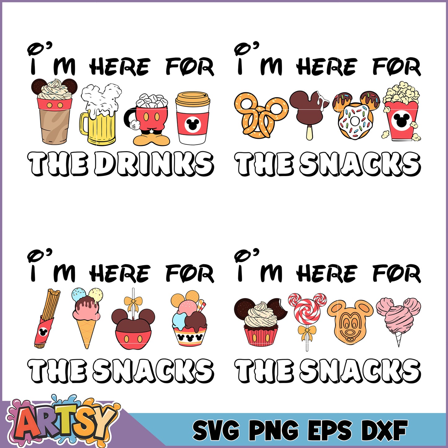 Delightful Snack and Drink SVG Bundle for Fun Craft Projects