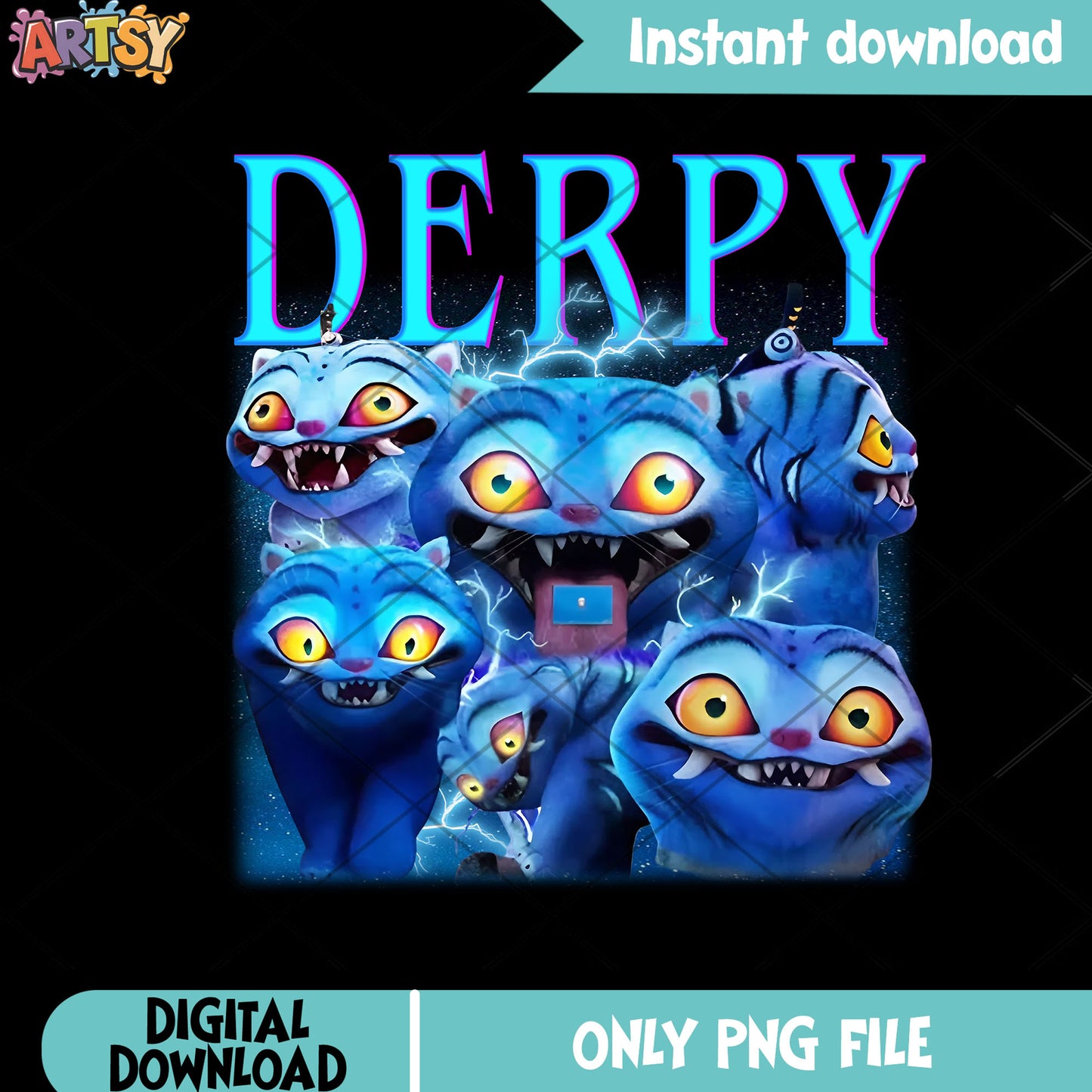 Derpy emotions poster png, derpy tiger png, kpop hunters png