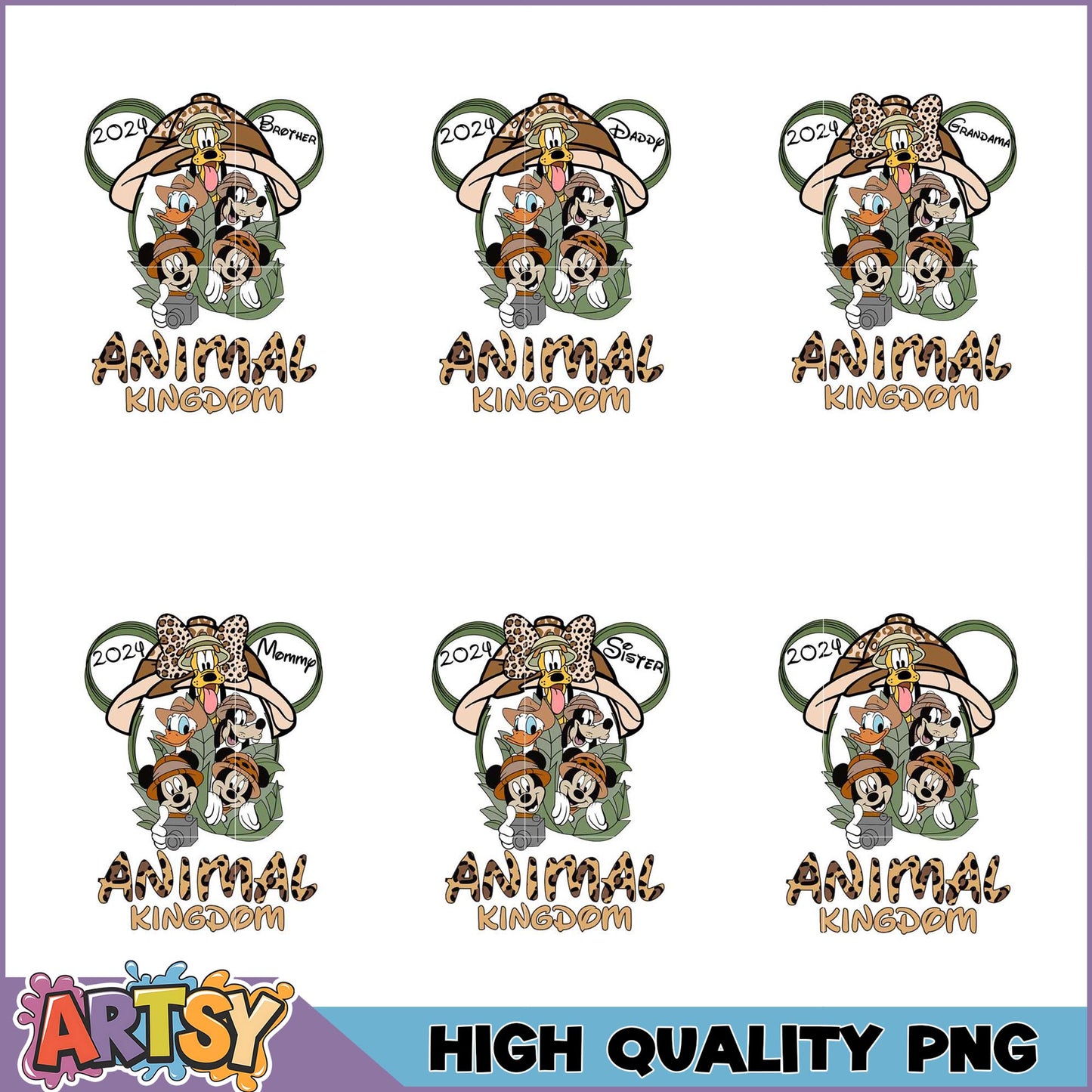 Disney Animal Kingdom PNG Bundle 2024