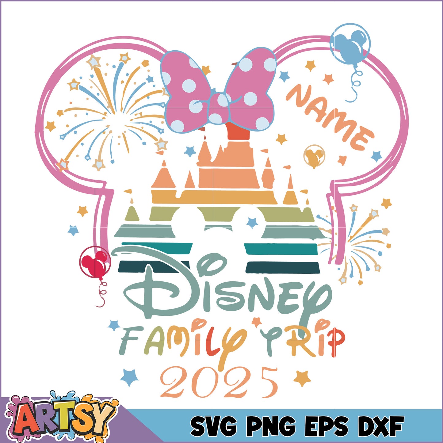 Disney Family Trip 2025 SVG Design