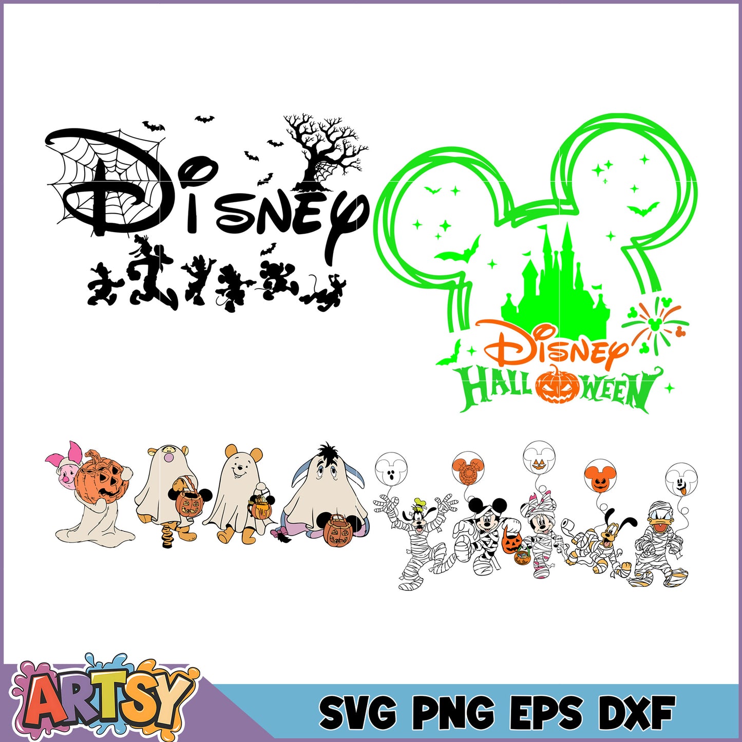 Disney Halloween SVG Bundle