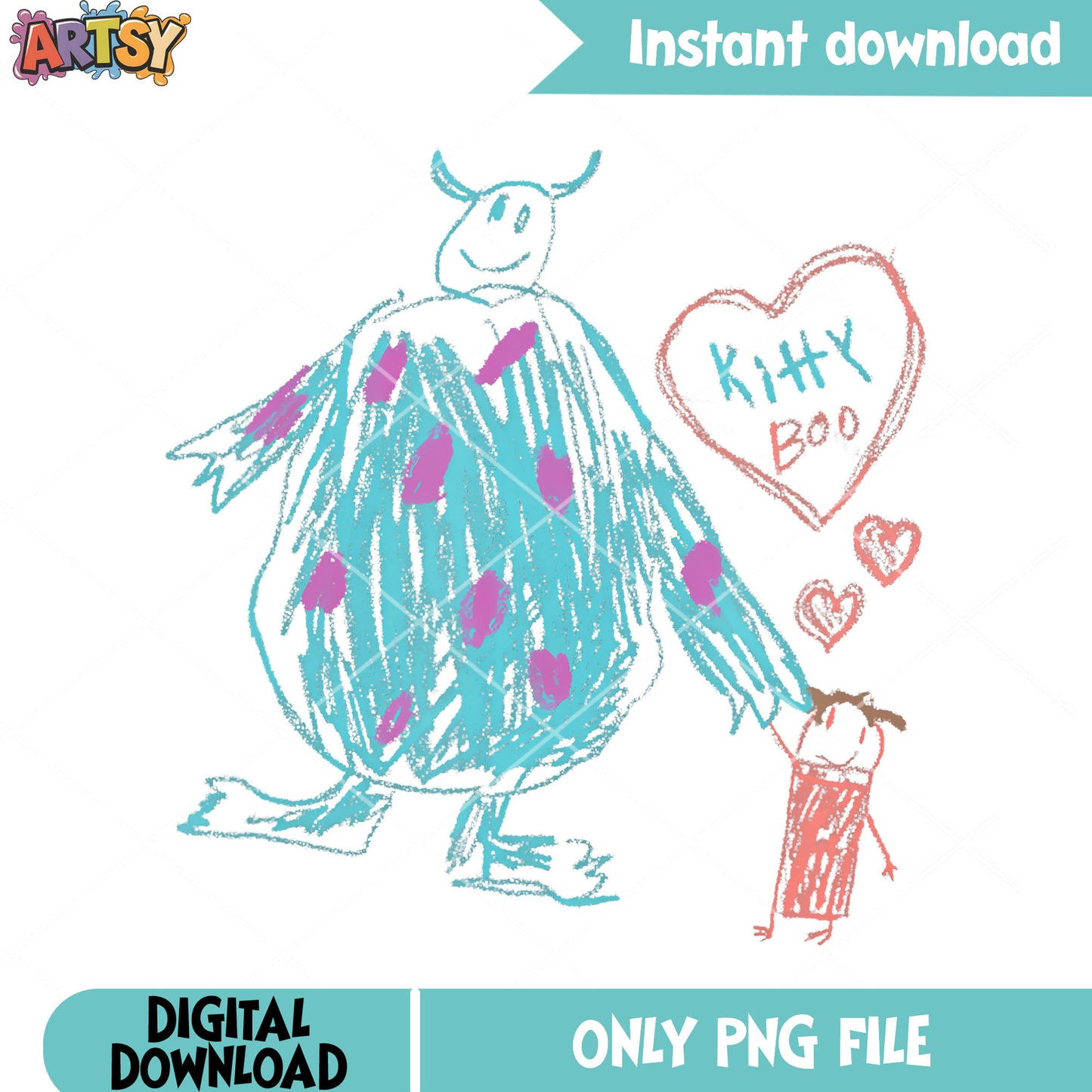Disney Pixars Monsters Inc. Sulley Kitty Boo png, sulley monster png