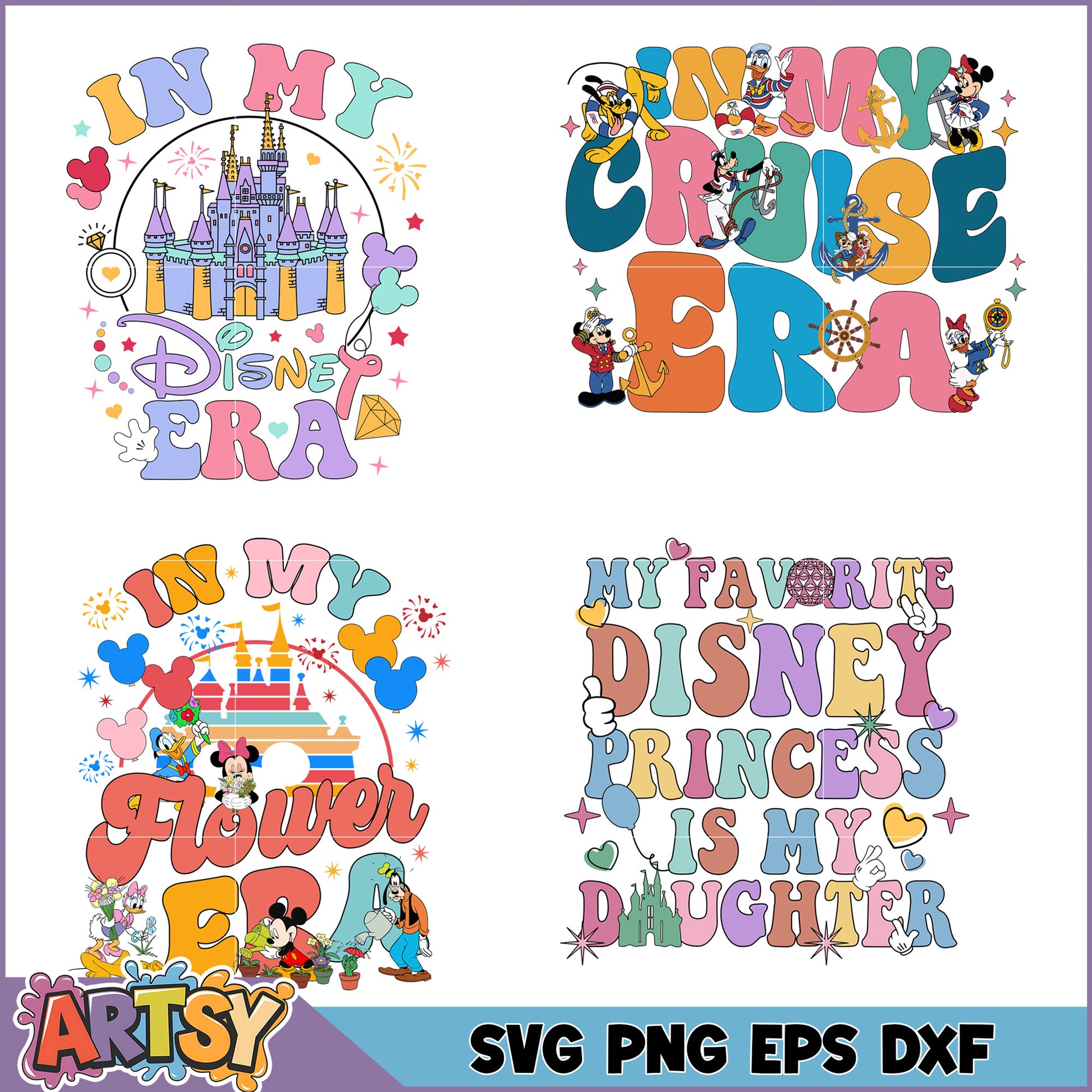 Disney SVG Bundle Princess, Cruise, & More