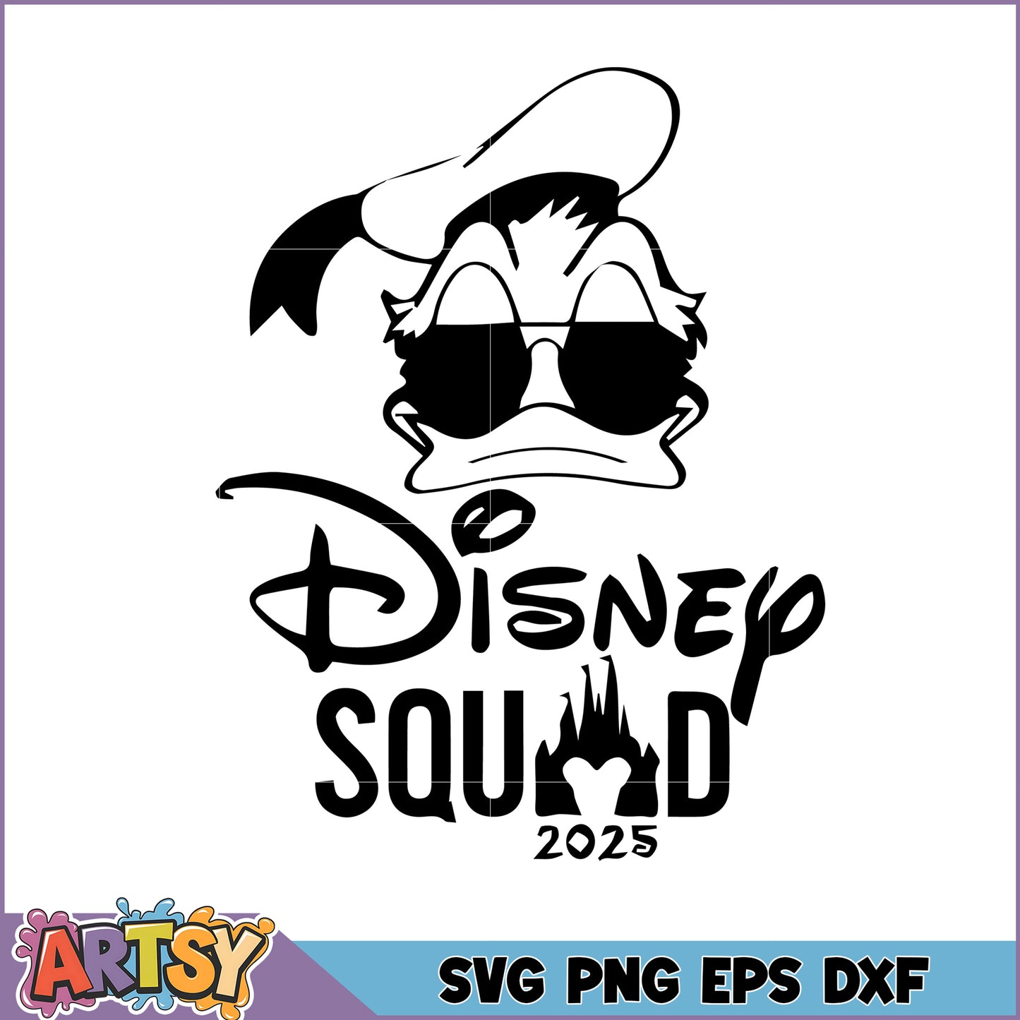 Disney Squad SVG 2025 Cool Donald Duck Design