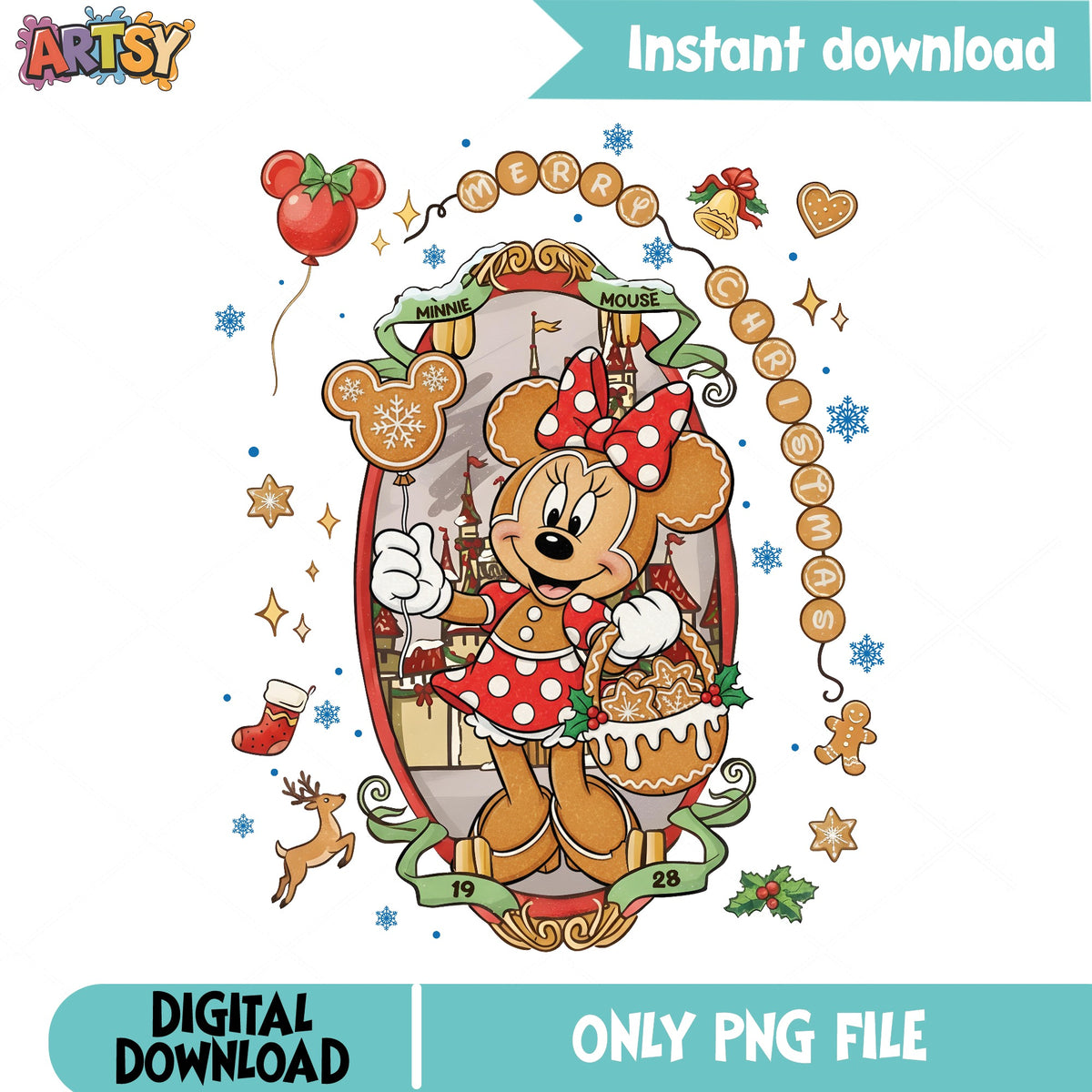 Disney Characters Coquette Bow Minnie