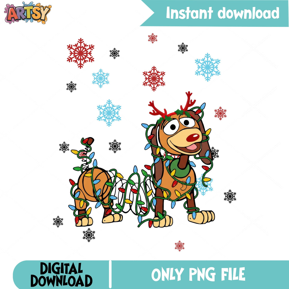 Disney Christmas Character Slinky Dog