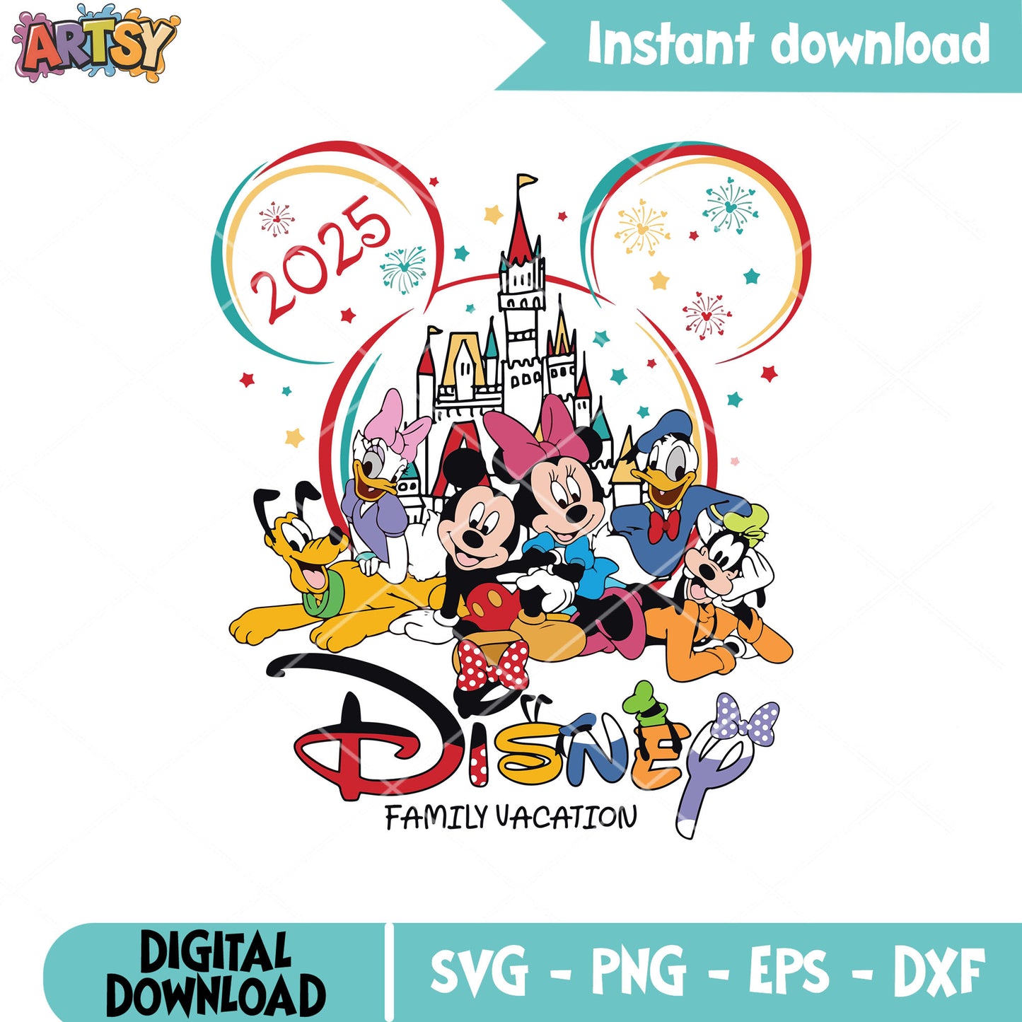 Disney family vacation in 2025 svg, mickey family vacation svg