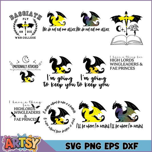 Dragon SVG Bundle Mom & Baby Designs