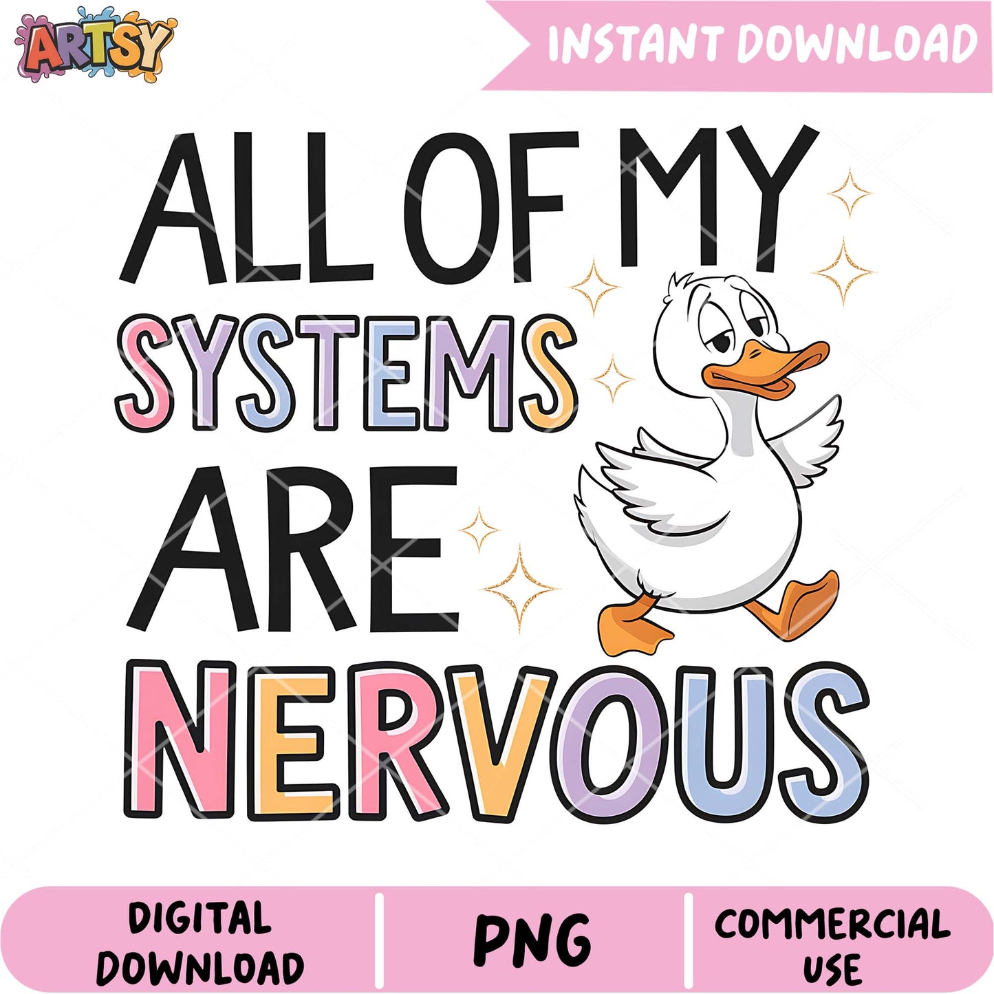 Duck PNG All My Systems Are Nervous