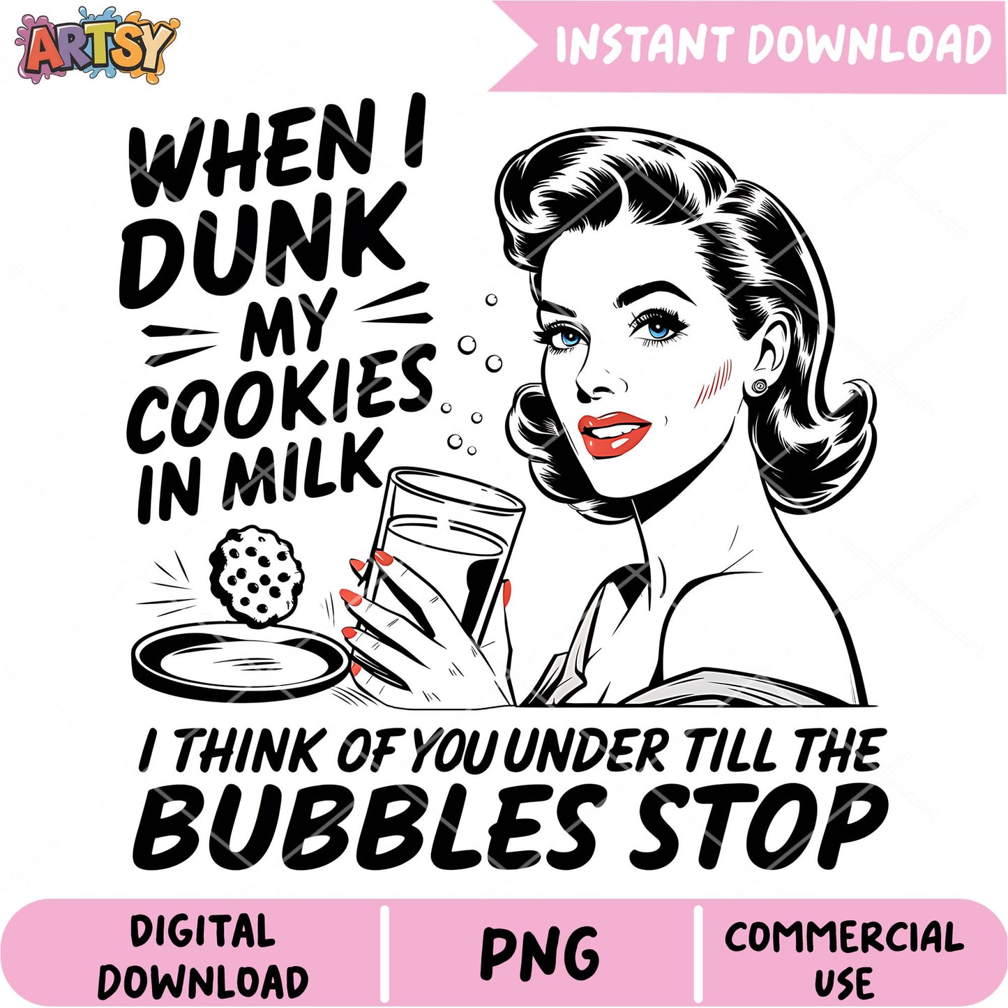 Dunk Cookies Milk PNG Design