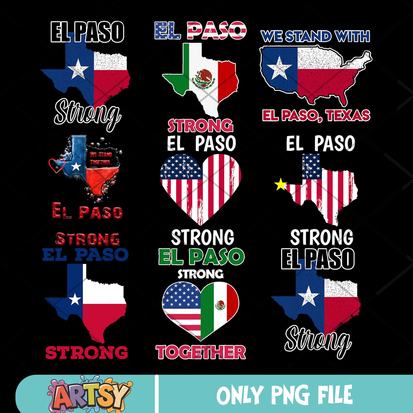 El paso strong png bundle, texas america png, el paso tx png