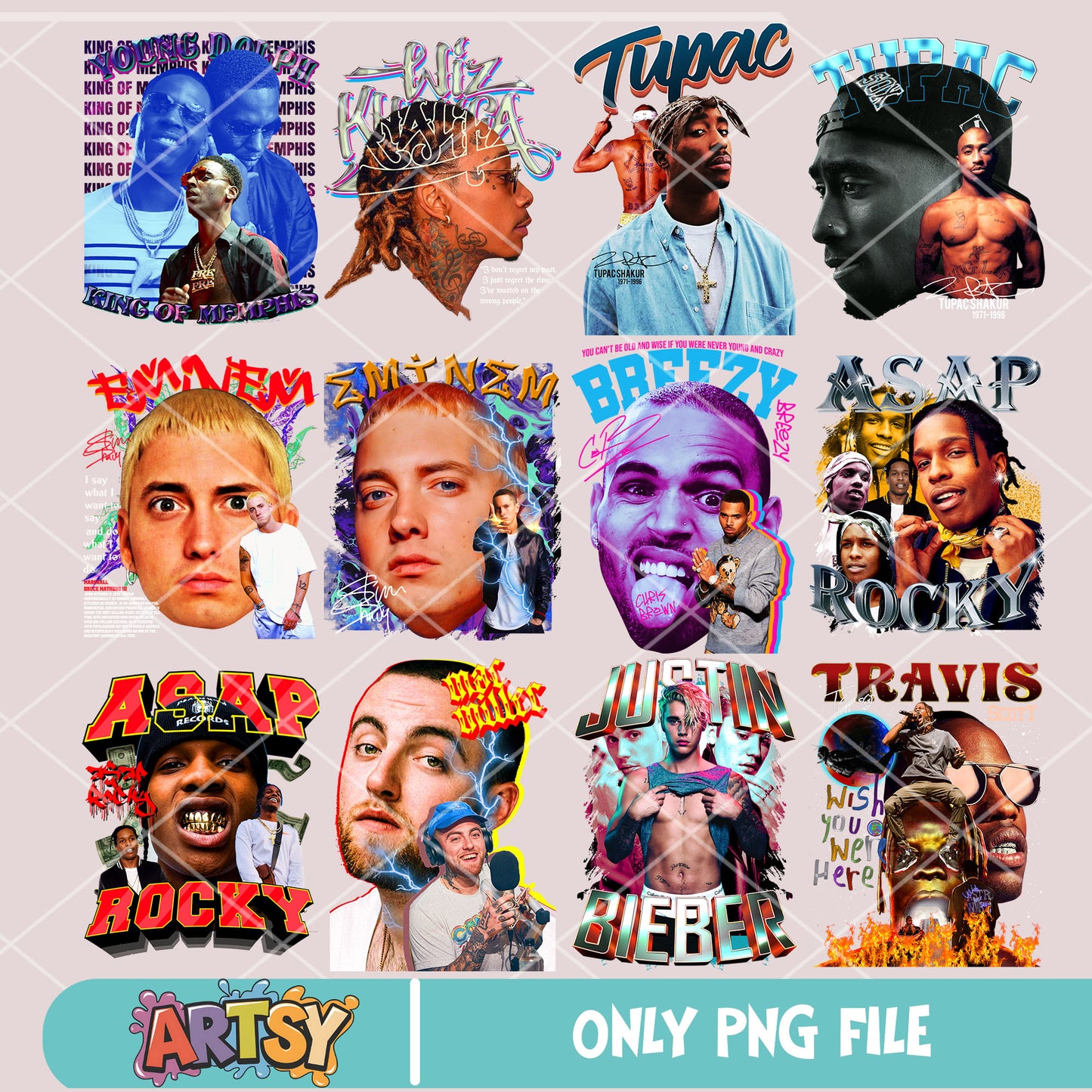 Eminem and rapper png bundle, america rapper png, eminem rapper png