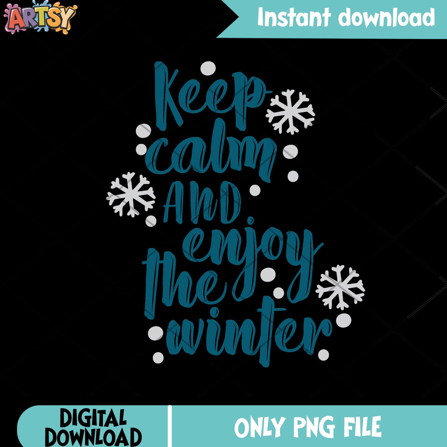 Enjoy christmas in winter png, christmas poster png, merry xmas png