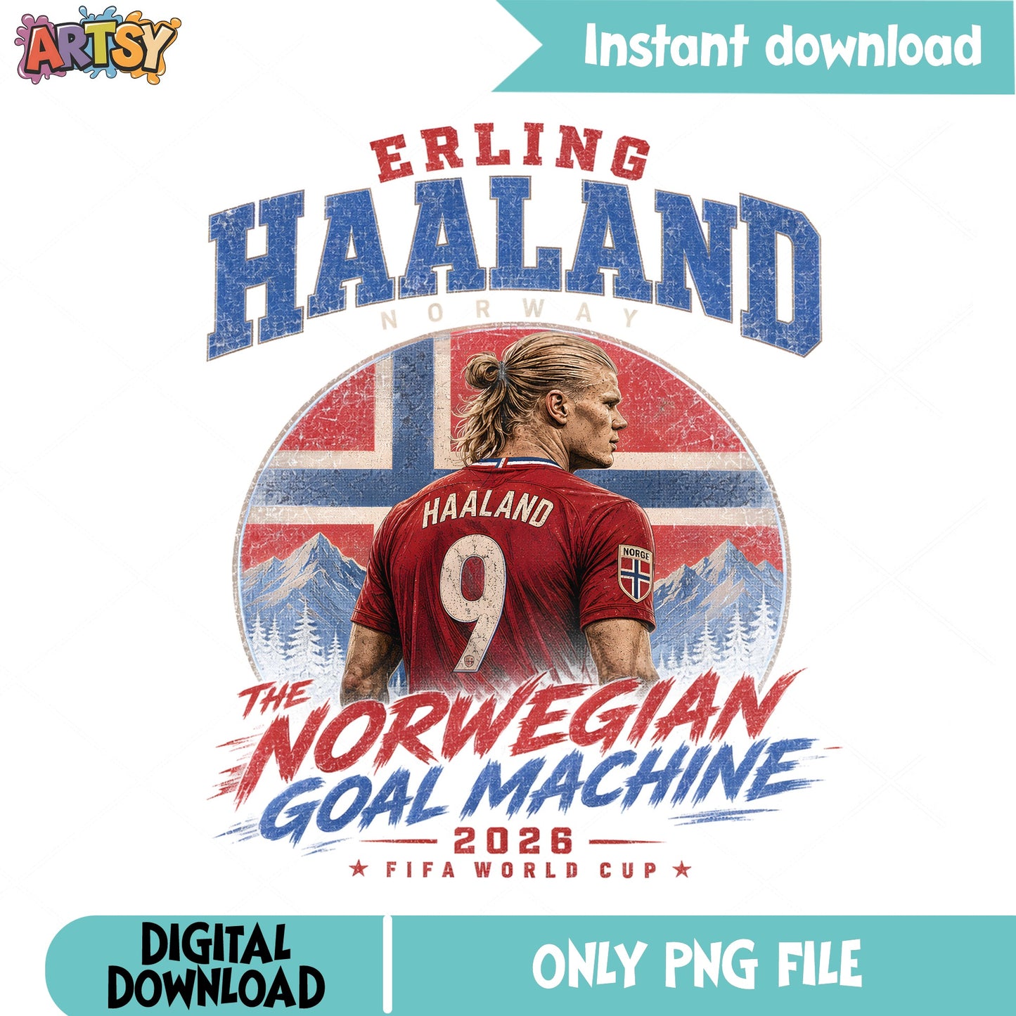 Erling Haaland Norway PNG, World Cup 2026 Soccer PNG, Football PNG