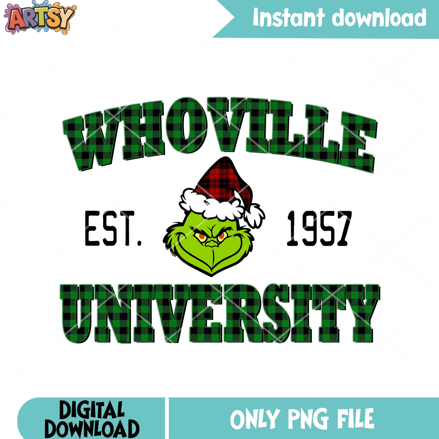 Est 1957 whoville town schoo; png, merry christmas png, grinch png