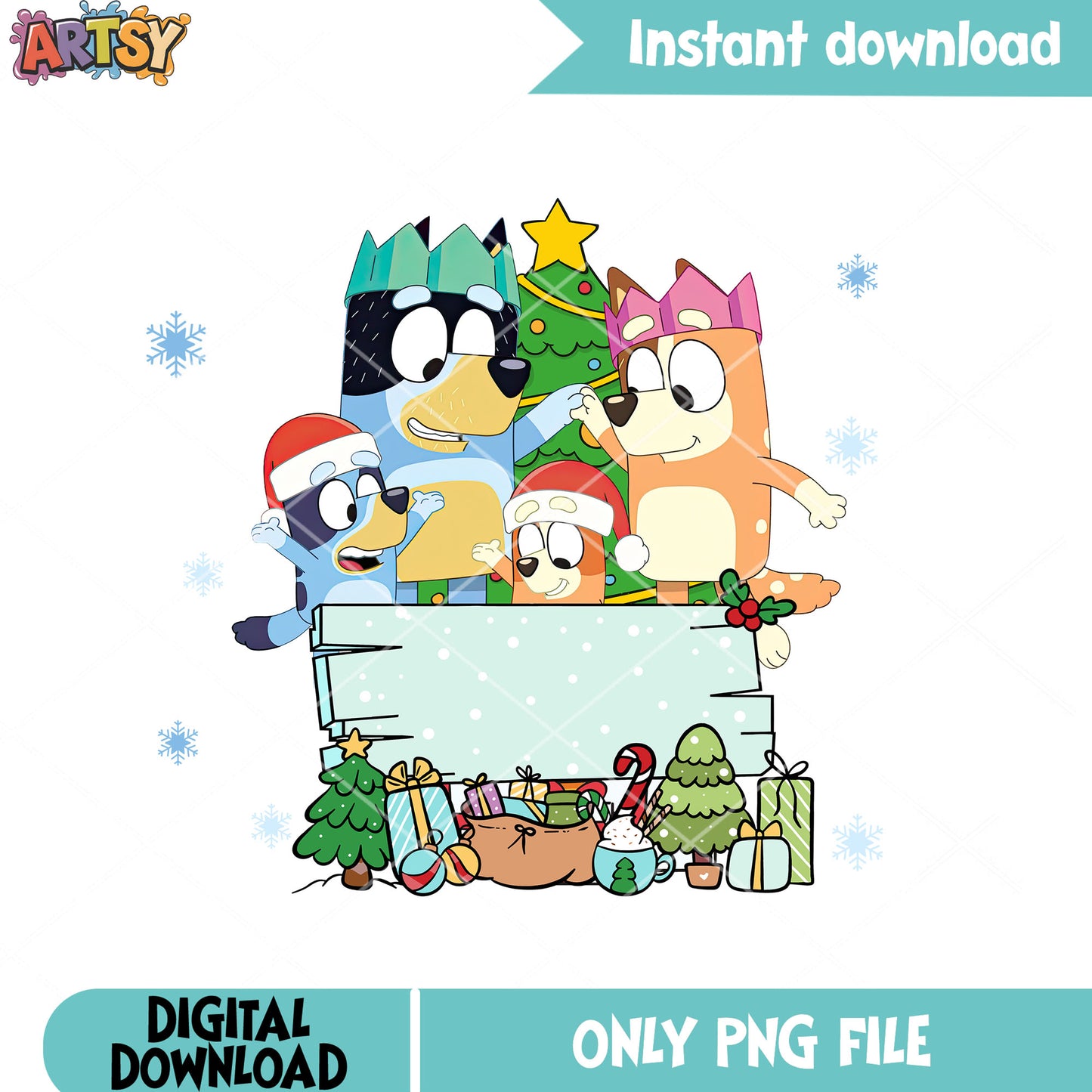 Family decor christmas tree png, christmas decor png, xmas decorations png