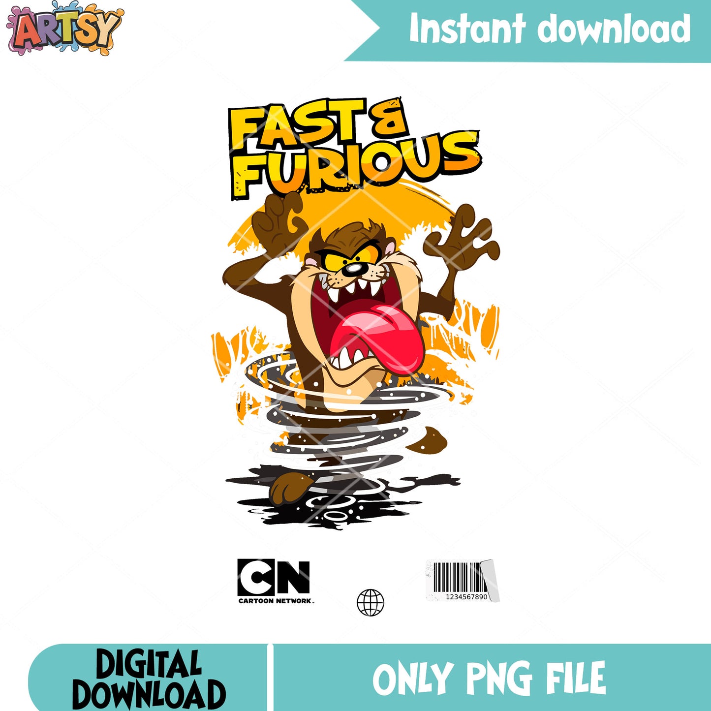 Fast and Furious png, Taz png, The Tasmanian Devil png