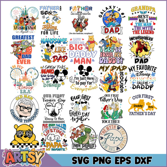 Father's Day SVG Bundle Fun Designs for Dads and Grandpas Gifts