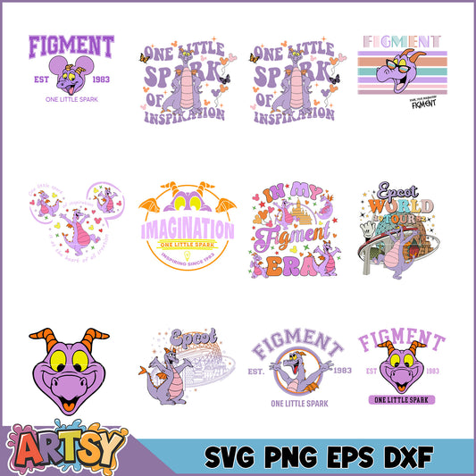 Figment SVG Bundle Designs, PNG, EPS, DXF