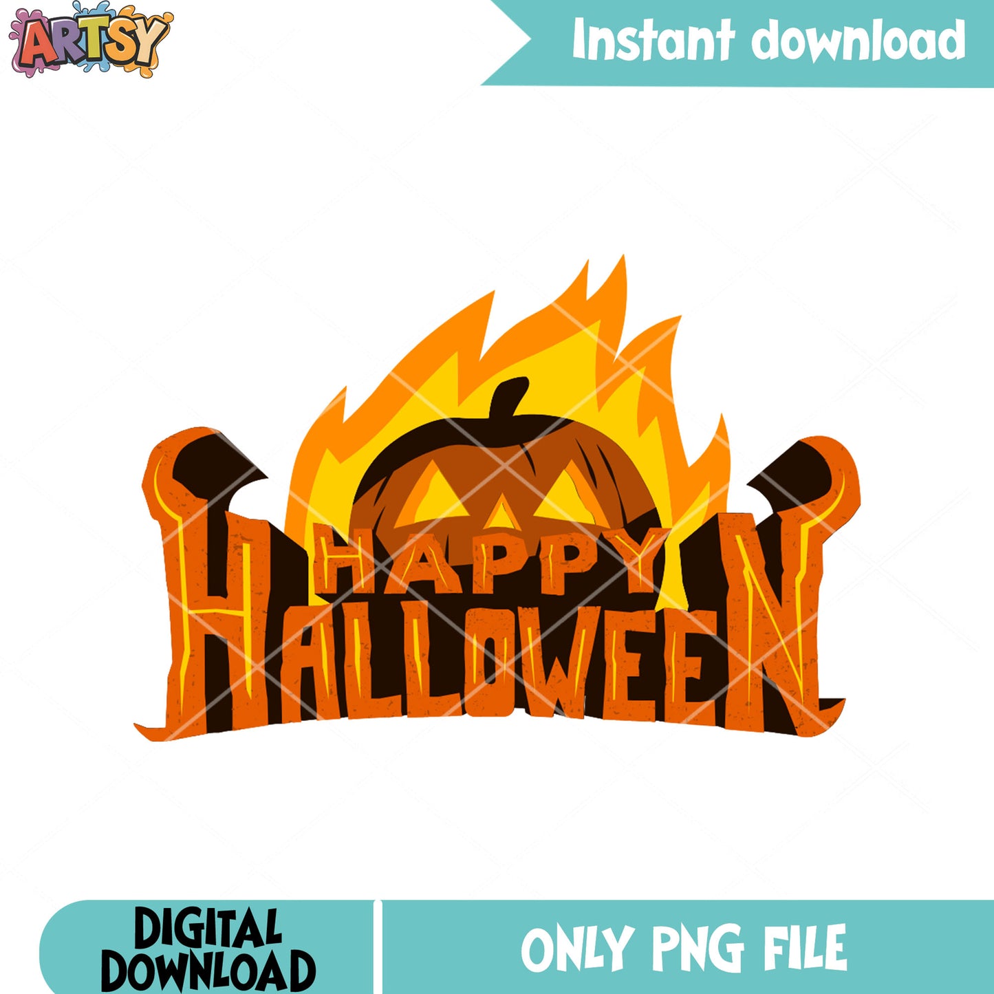 Fire jack o lantern png, happy halloween png, halloween scary png