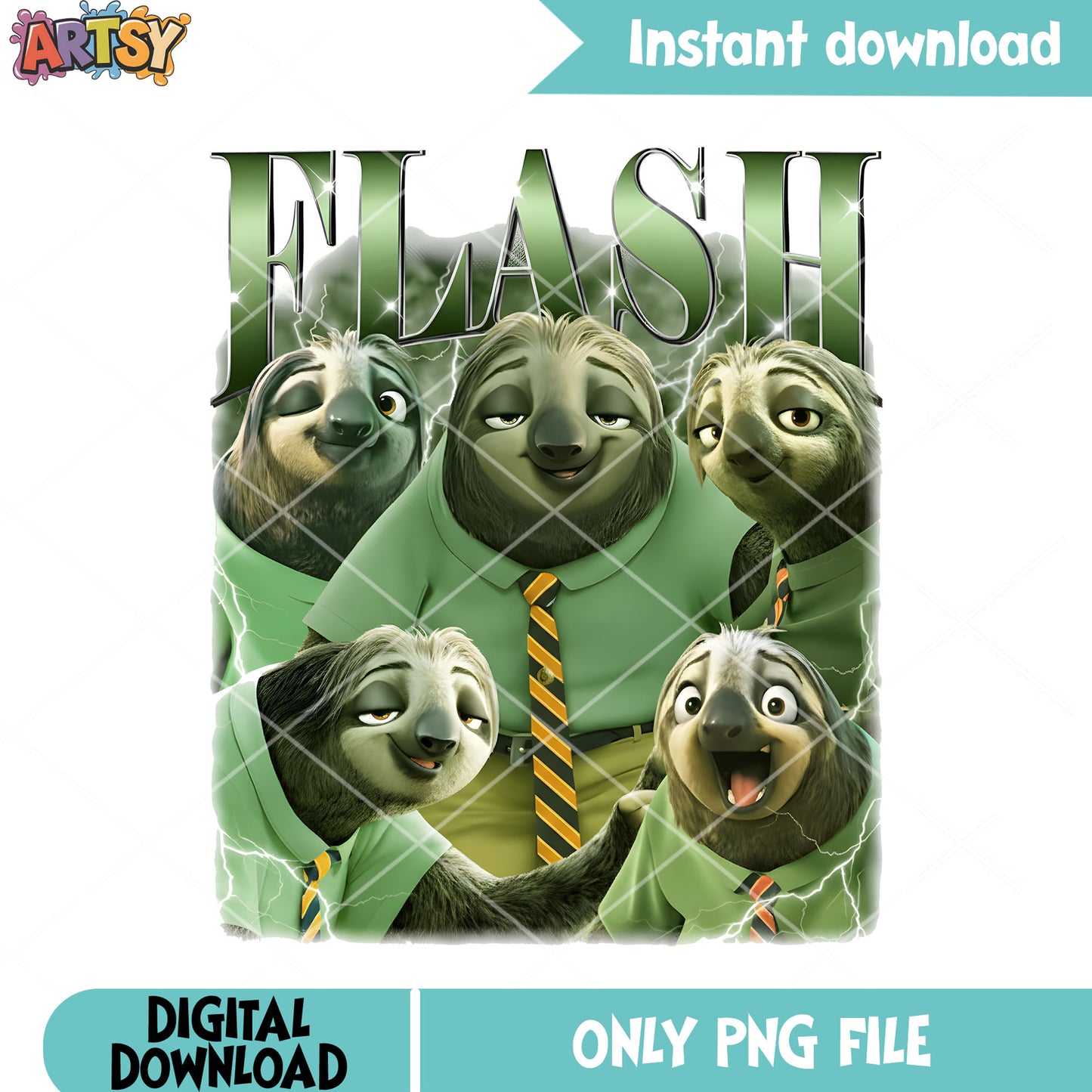 Flash funny zootopia png, sloth meme slow png, flash funny png