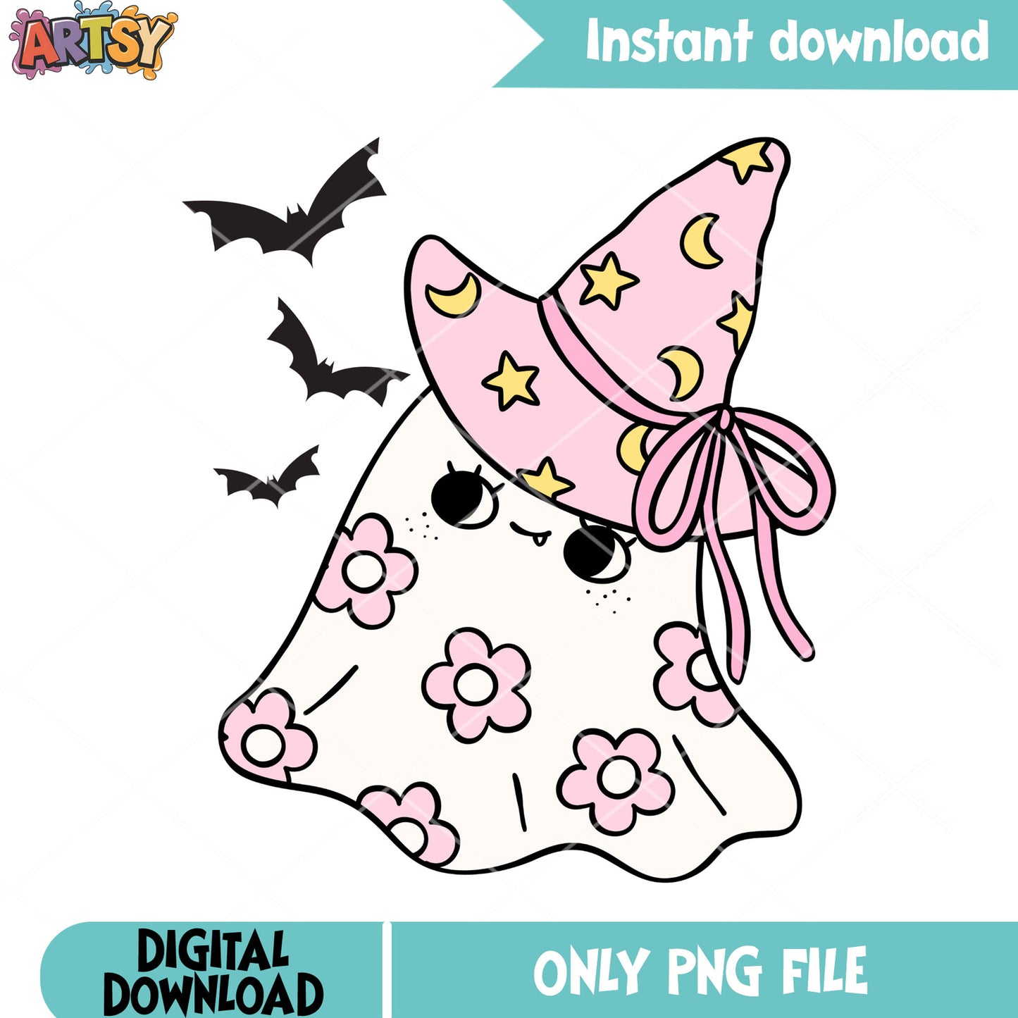 Flower witch costume Baby ghost png, scary bats png, scary halloween night png