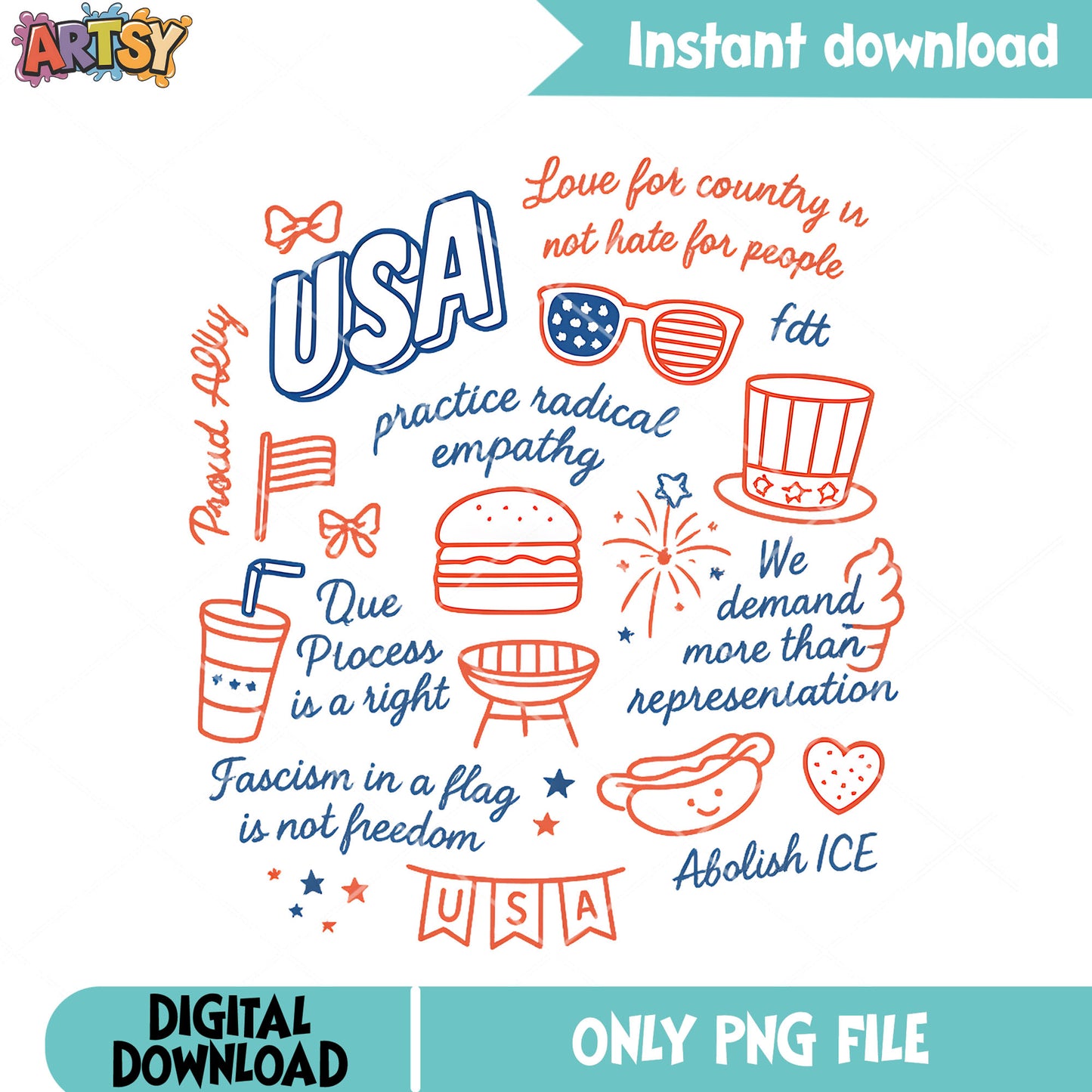 Funny quotes about america png, usa bow tie png, america quotes png