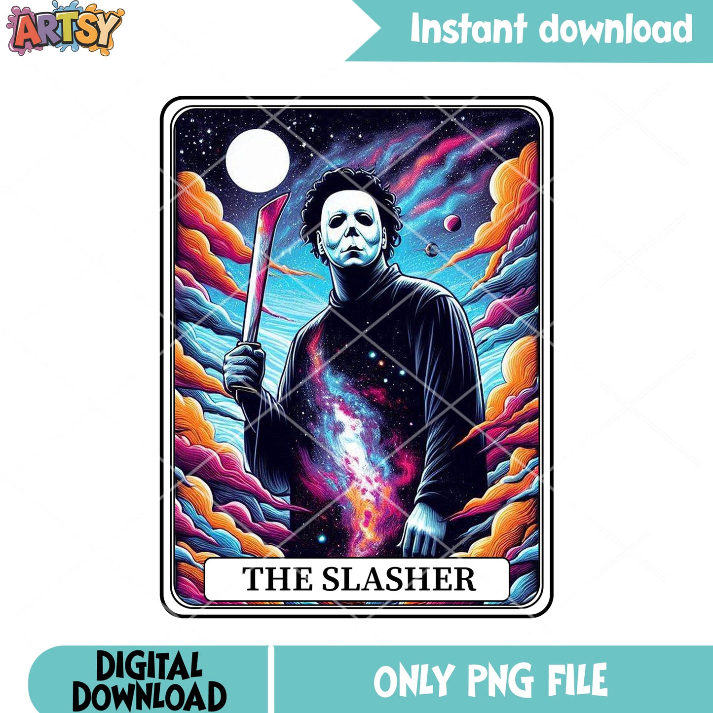 Galaxy in Michael myers png, full moon night png, halloween movies png