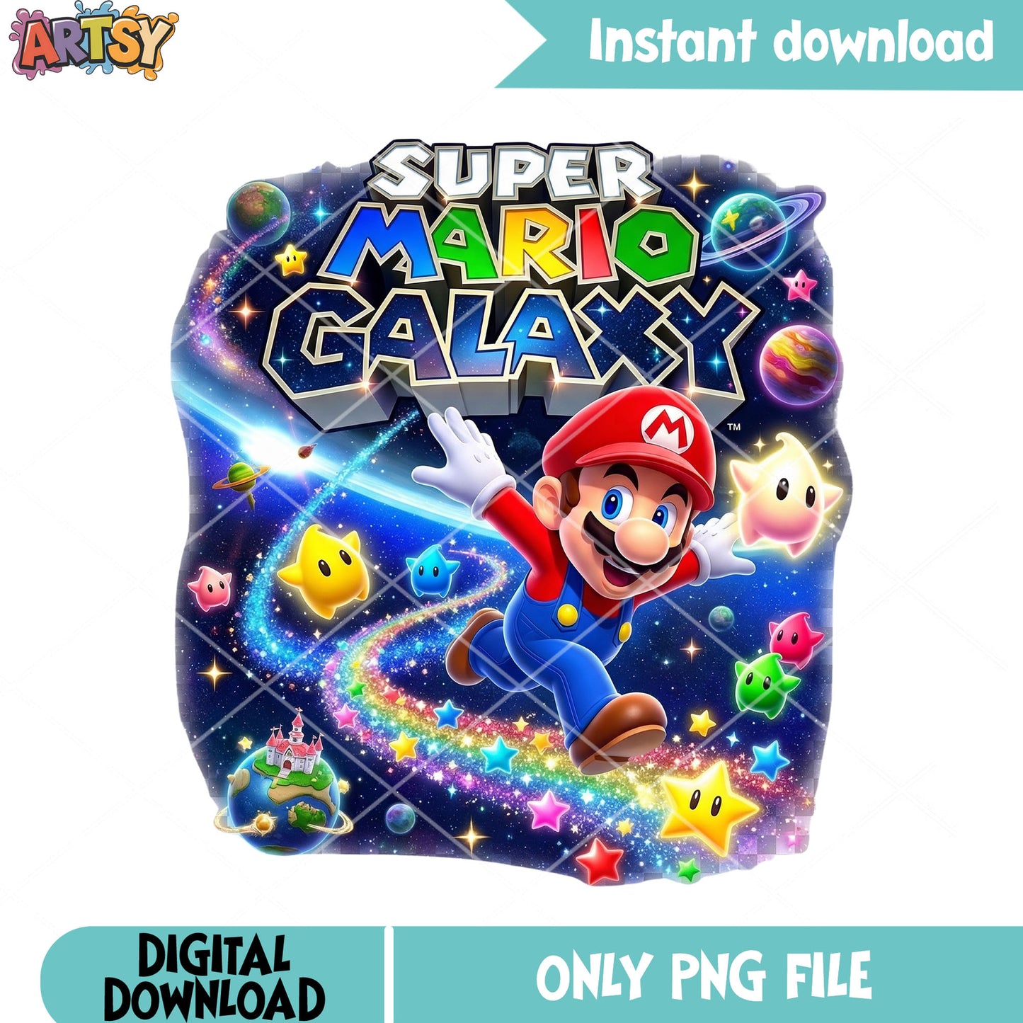 Galaxy star mario vibes png, nintendo games png, mario galaxy png
