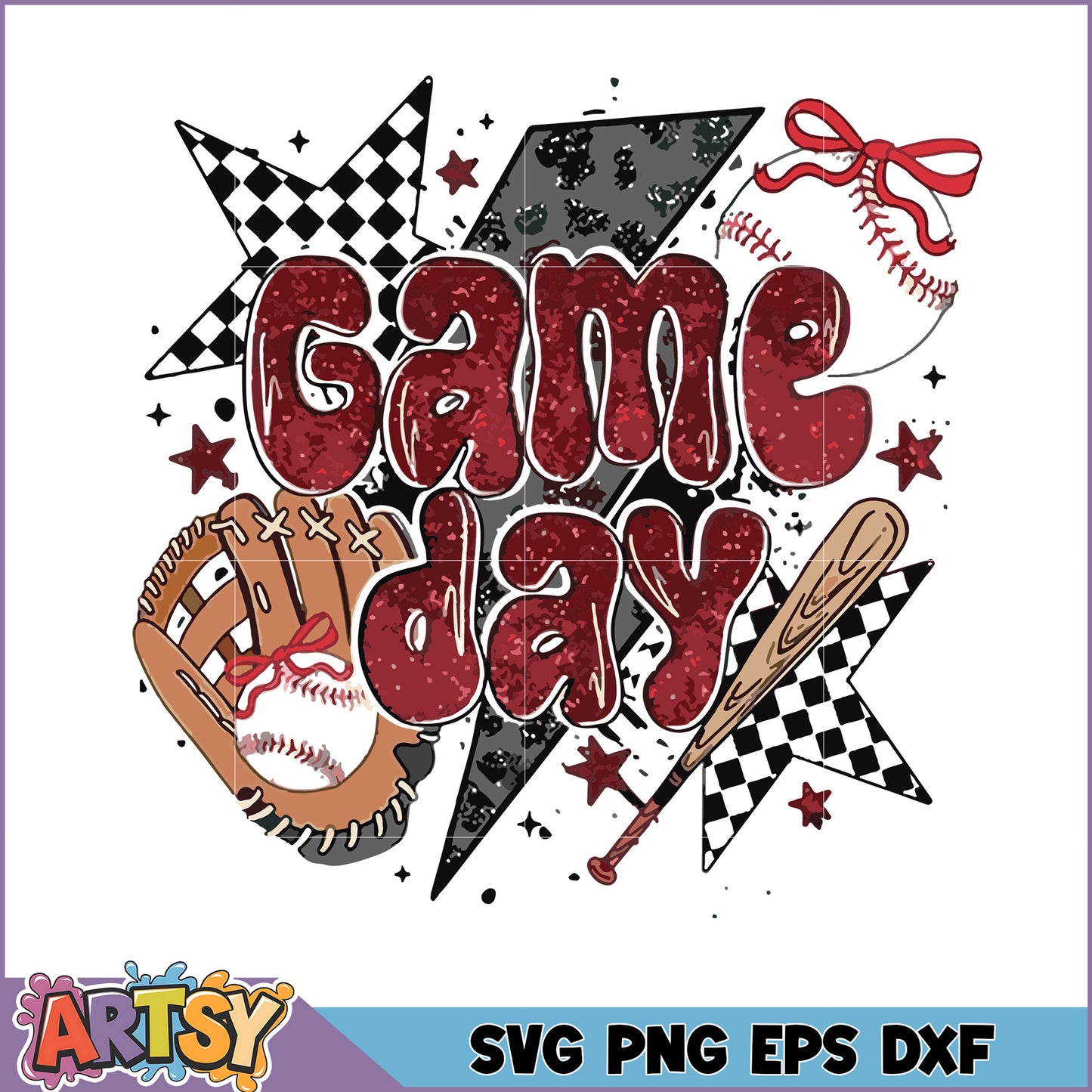 Game Day Baseball SVG Cut File