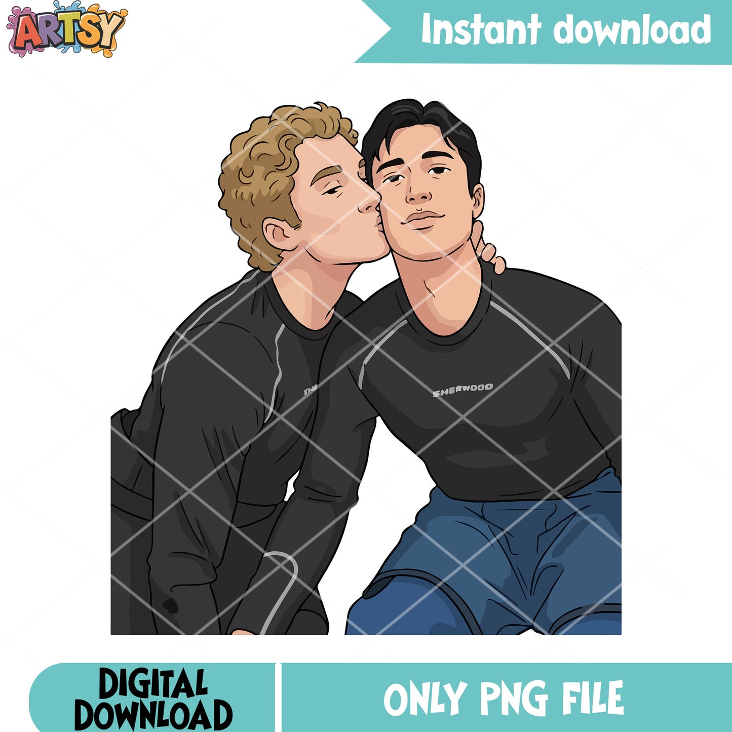 Gay kiss hockey couple png, hockey vibes png, hockey fan gifts png
