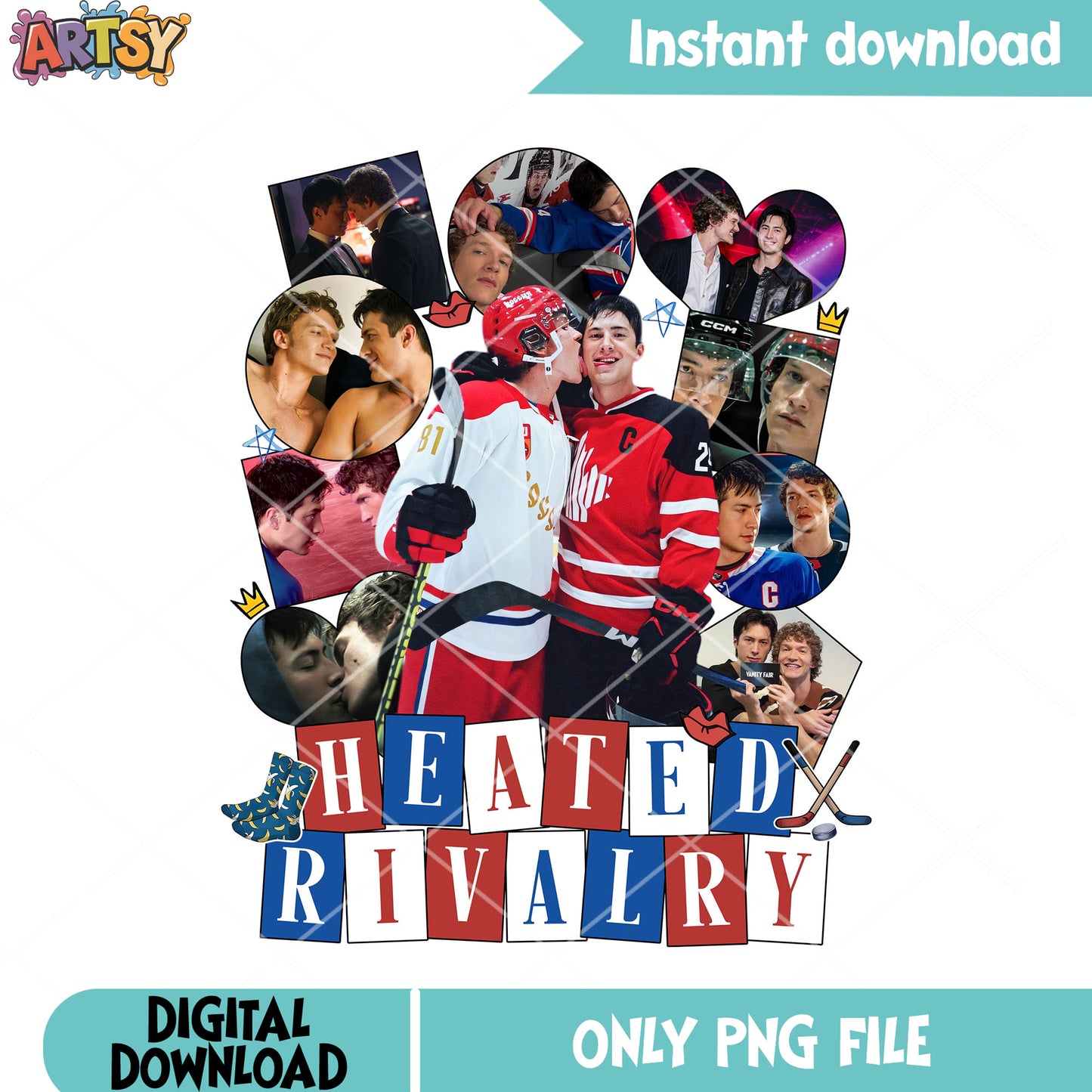 Gay poster hockey heated png, hockey gifts png, hockey jersey png