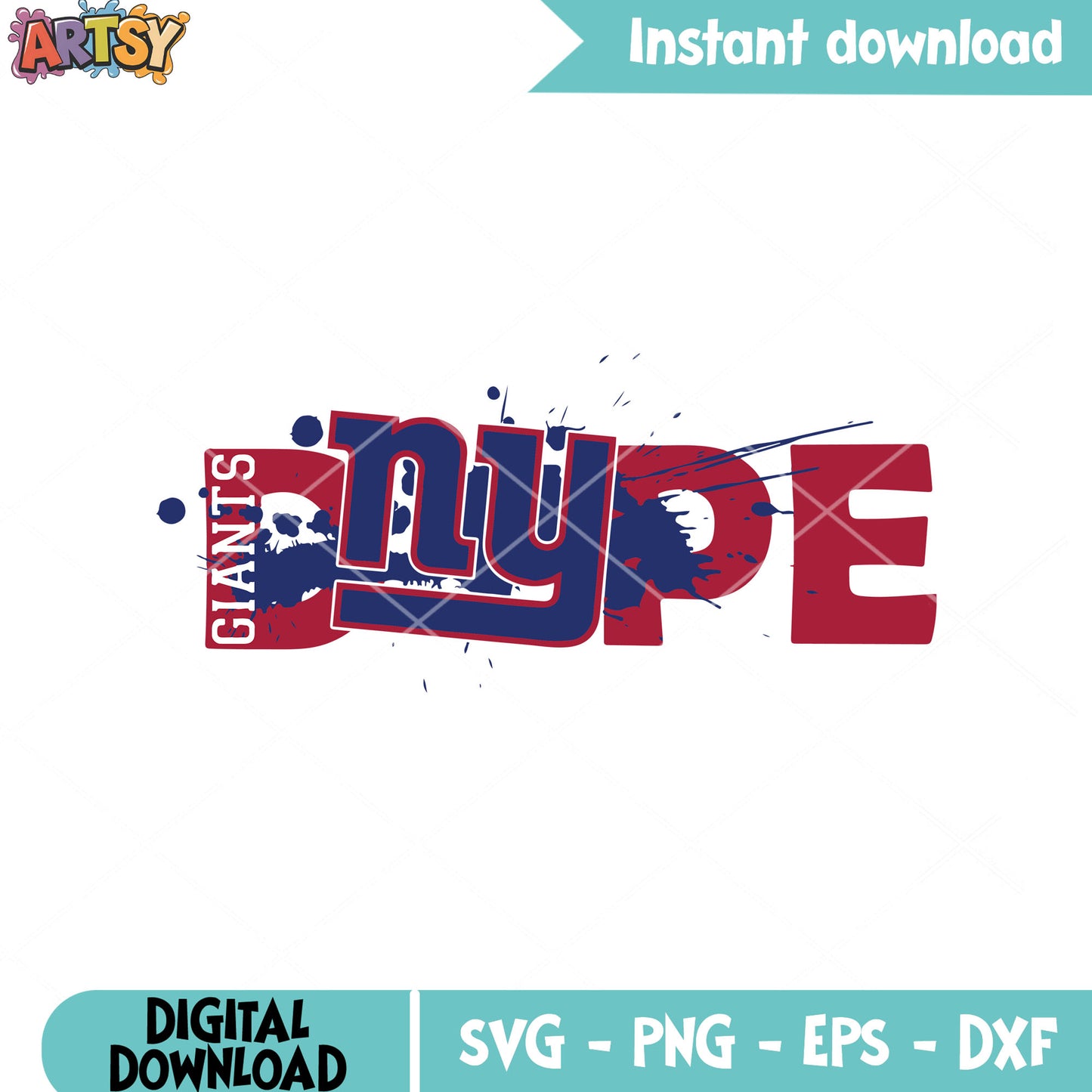 Giants dope for all season svg, new york giants svg, usa football svg