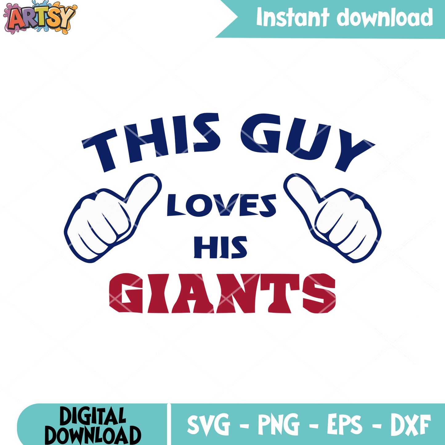 Giants have all love svg, ny giants svg, national football leauge svg