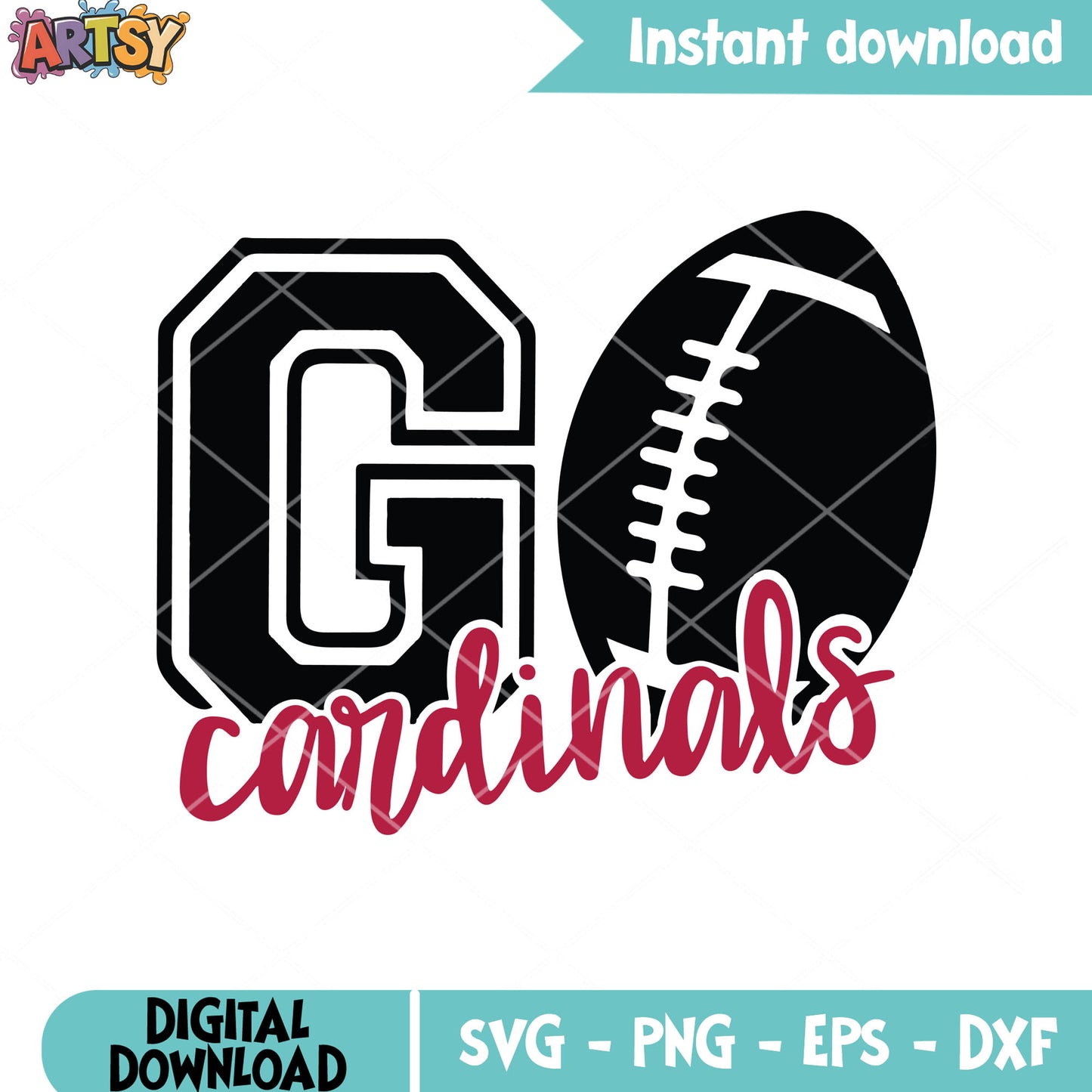 Go cardinals svg, arizona cardinals svg, rugby ball svg
