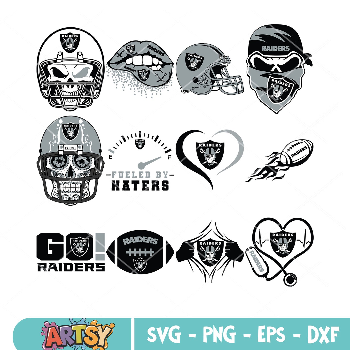 Go las vegas raider bundle svg, nfl rugby ball svg, Nfl football teams svg