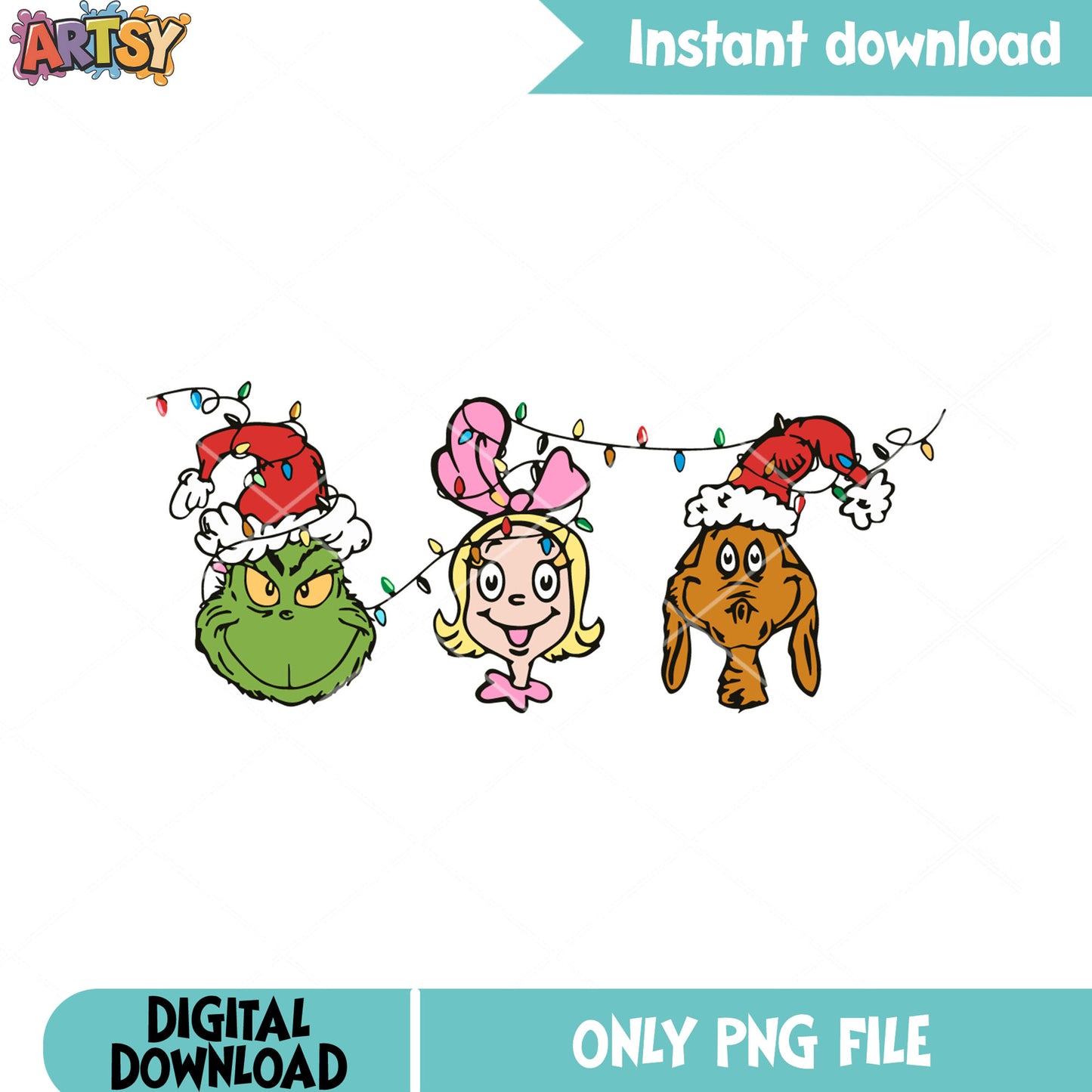 Grinch cindy lou who png, grinch movies christmas png, max the dog png