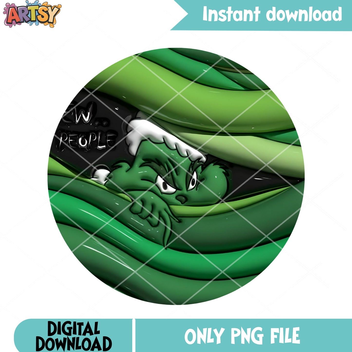 Grinch ew people png, peeking christmas png, grinch introvert png