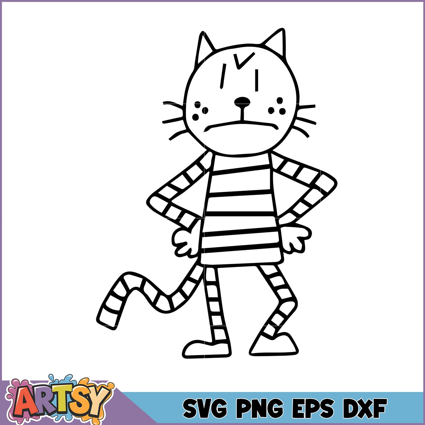 Grumpy Cat SVG Cut File PNG, EPS, DXF