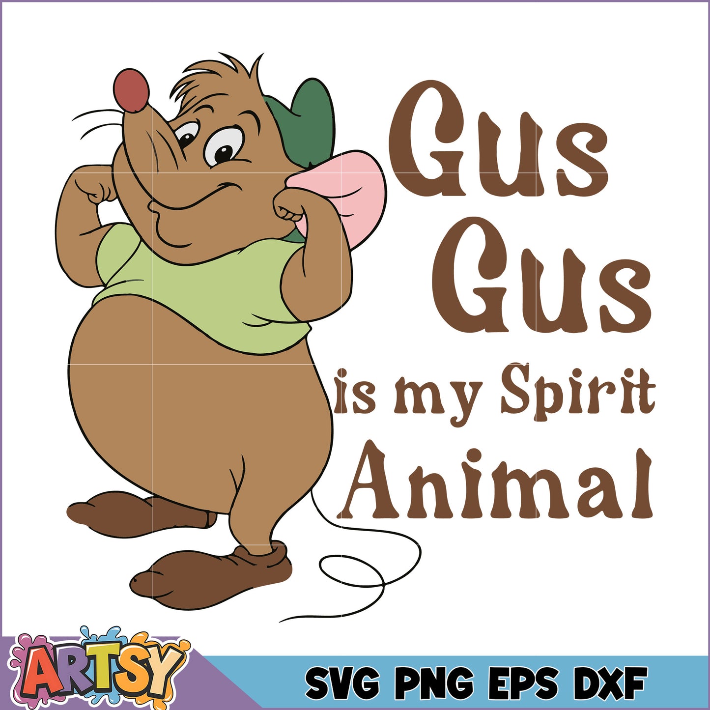 Gus Mouse Spirit Animal SVG Cut File