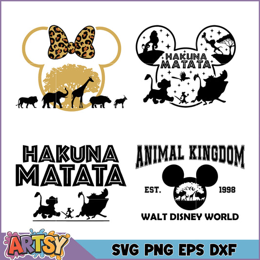 Hakuna Matata SVG Bundle Animal Kingdom
