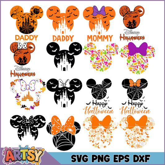 Halloween Disney SVG Bundle for Crafting and Decor