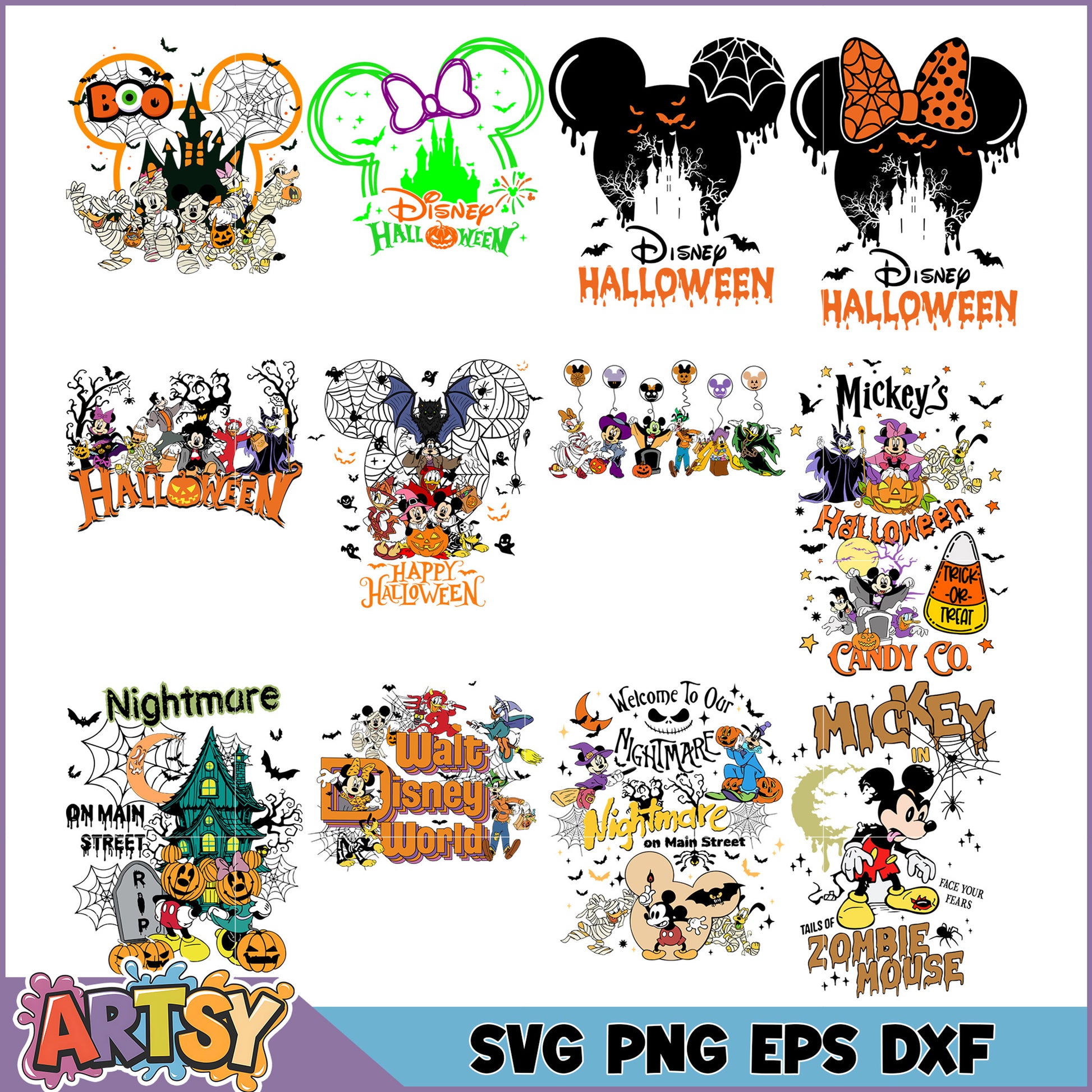 Halloween Mickey Mouse SVG Bundle