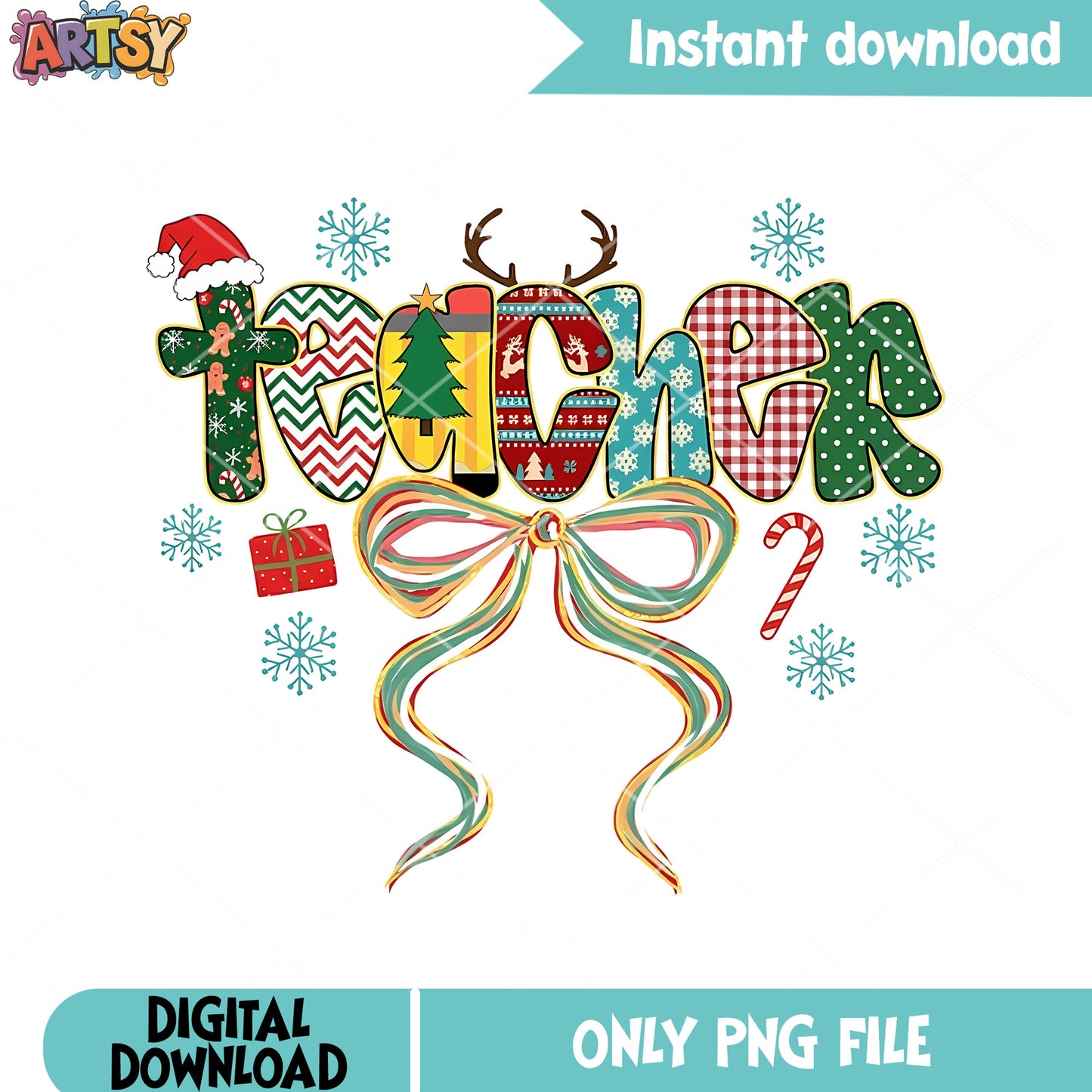 Happy teacher day png, christmas gifts png, merry christmas png