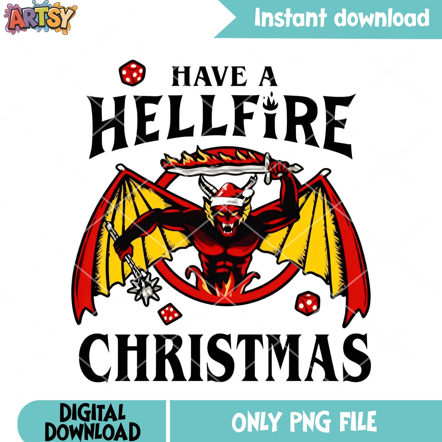 Have a hellfire christmas png, santa hat png, stranger things png