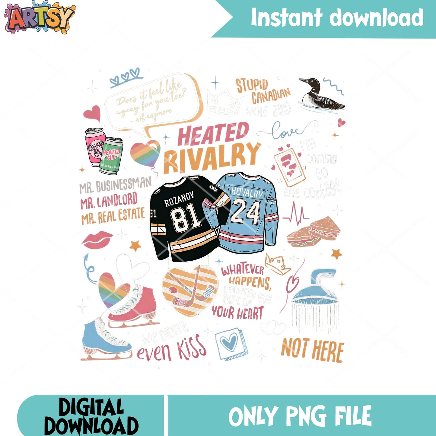 Heated rivalry gifts jersey png, gay movie gifts png, rivalry heated png