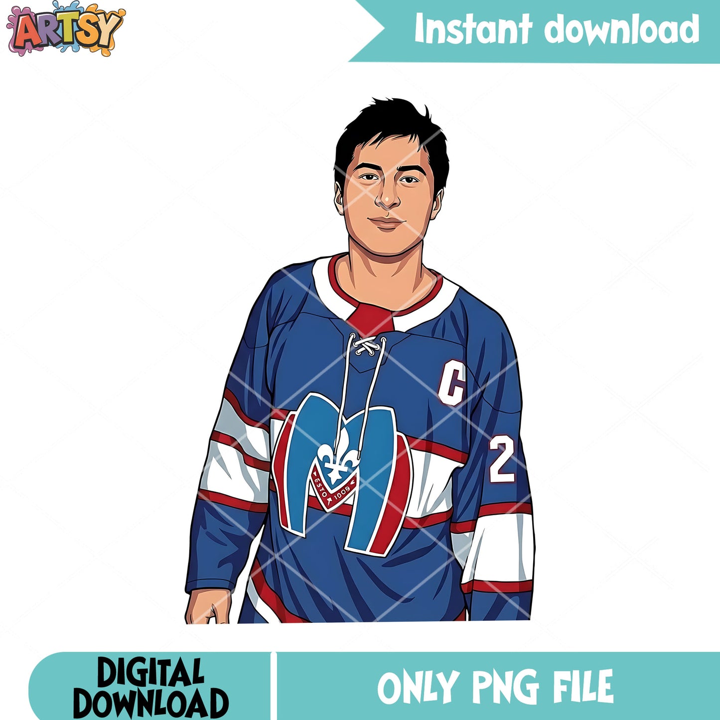 Hockey outfit hollander png, shane hollander png, rivalry poster png