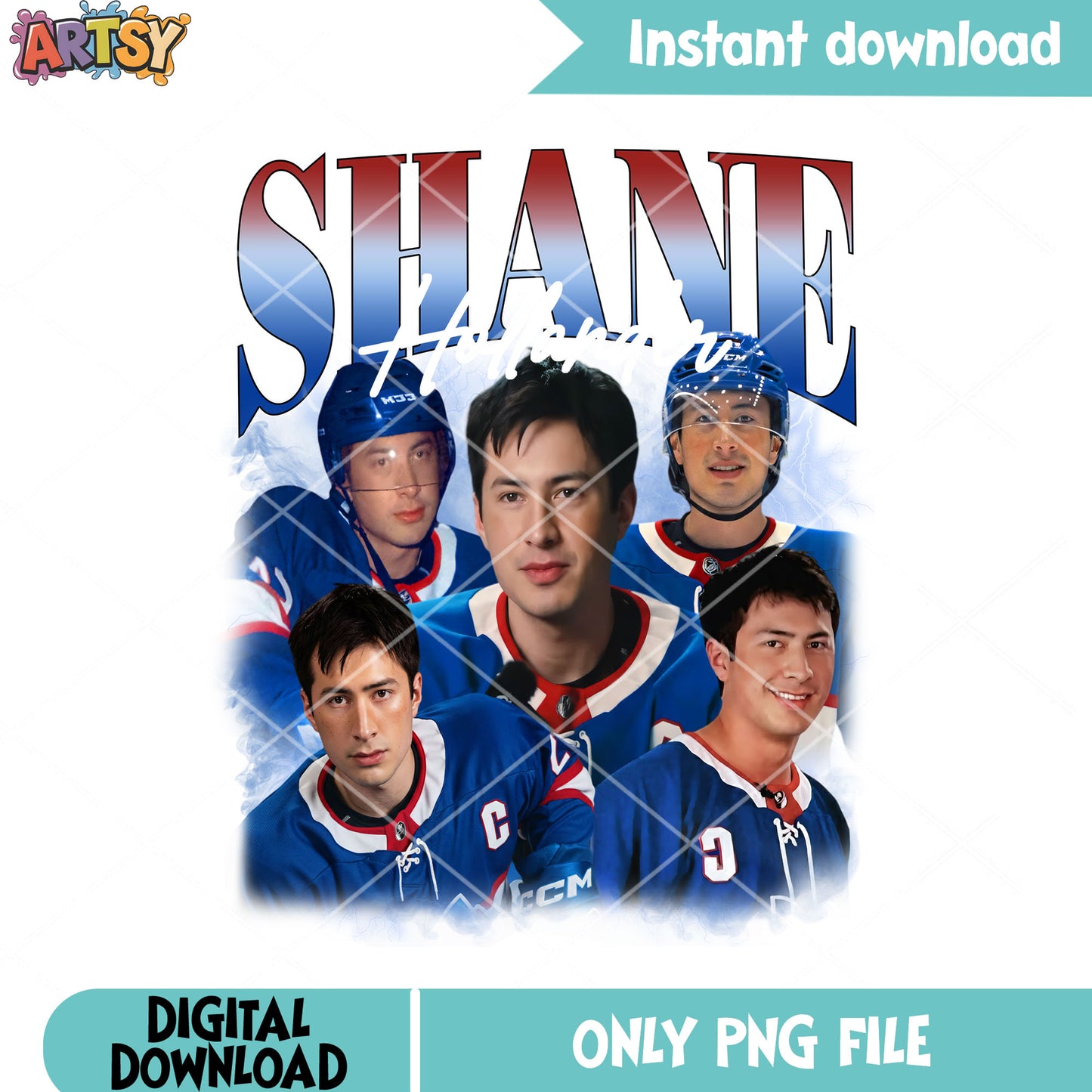 Hockey player shane png, hollander team png, shane hollander png